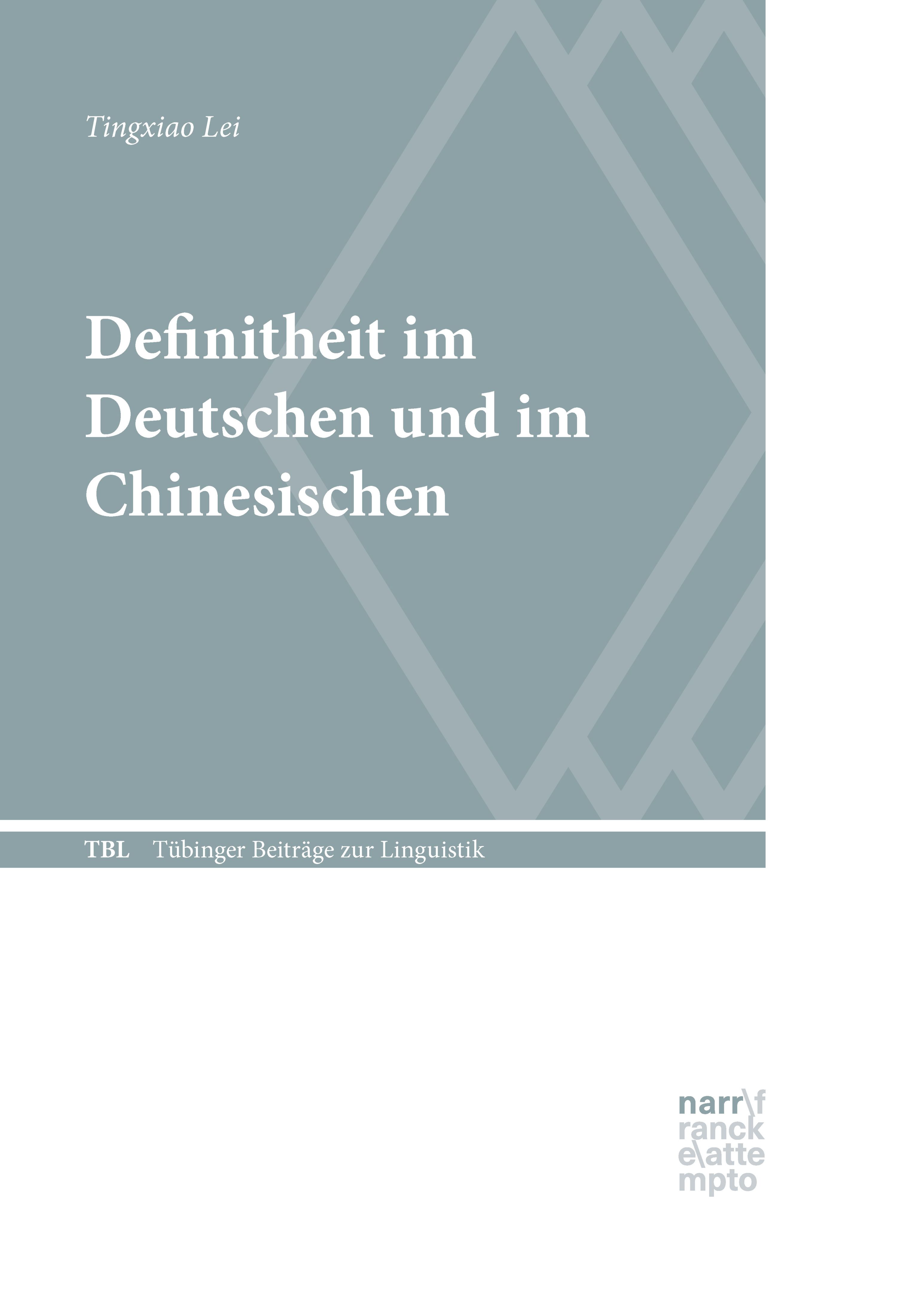 Обложка книги «Definitheit im Deutschen und im Chinesischen»