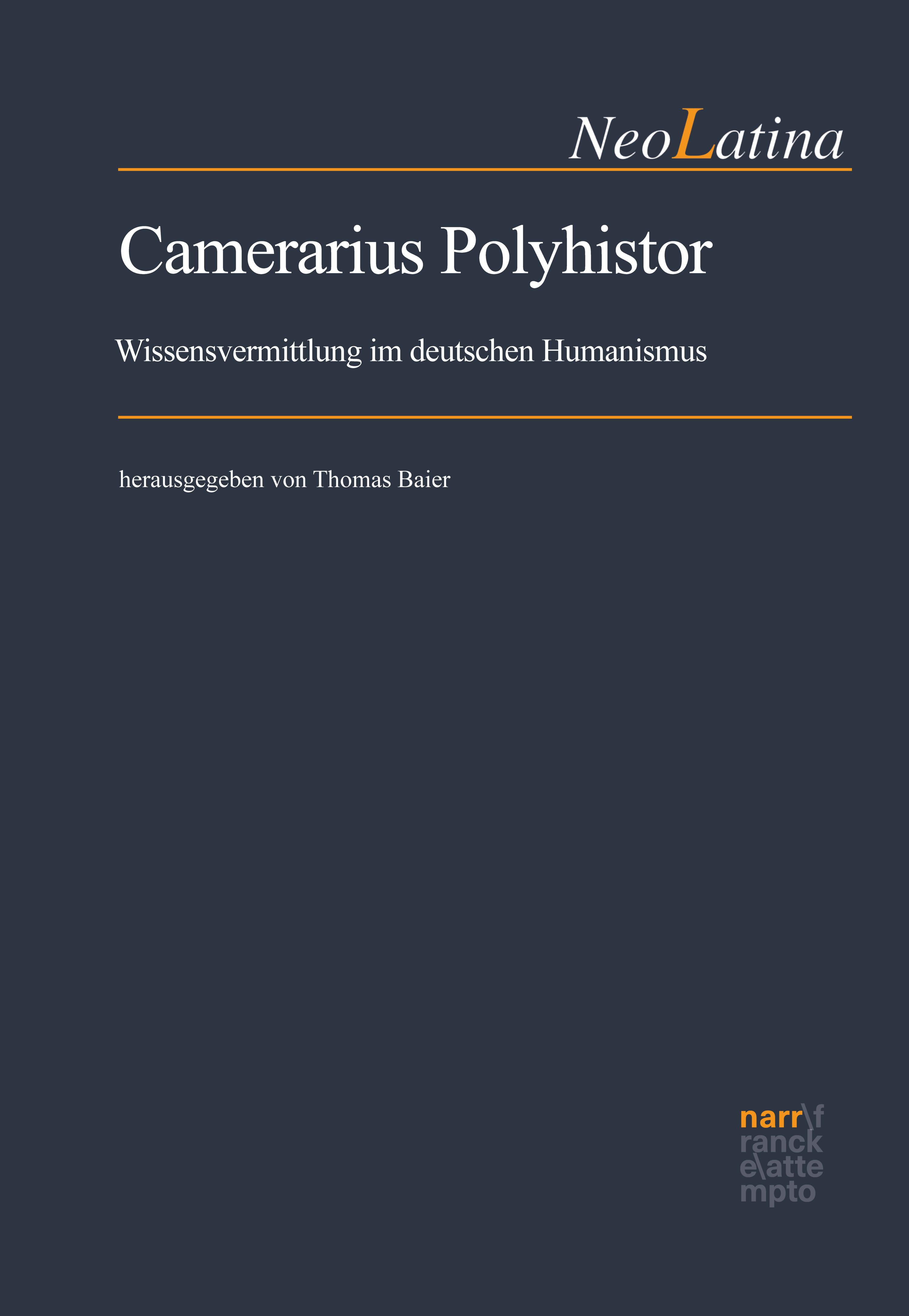 Обложка книги «Camerarius Polyhistor»