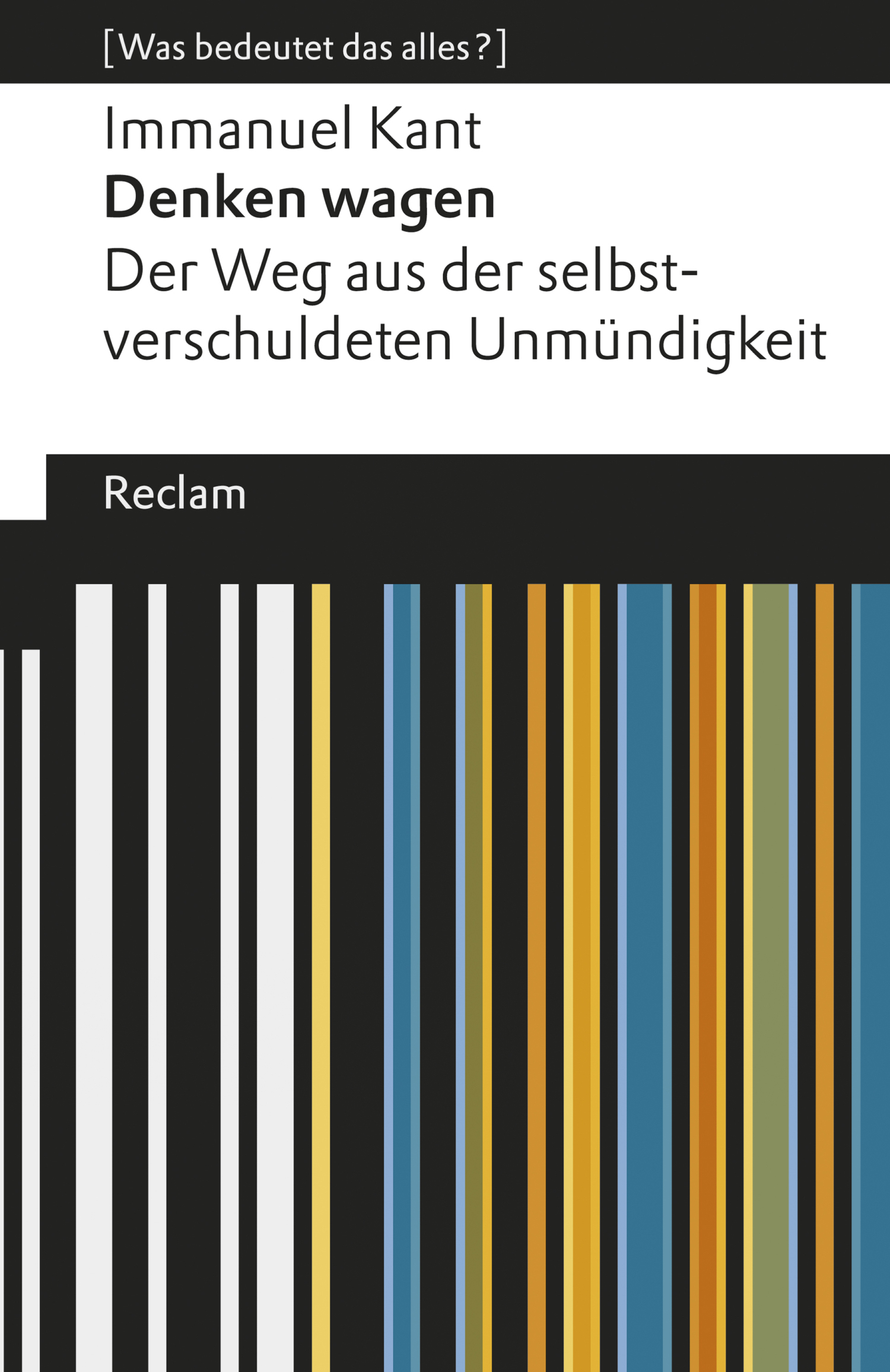 Обложка книги «Denken wagen. Der Weg aus der selbstverschuldeten Unmündigkeit»