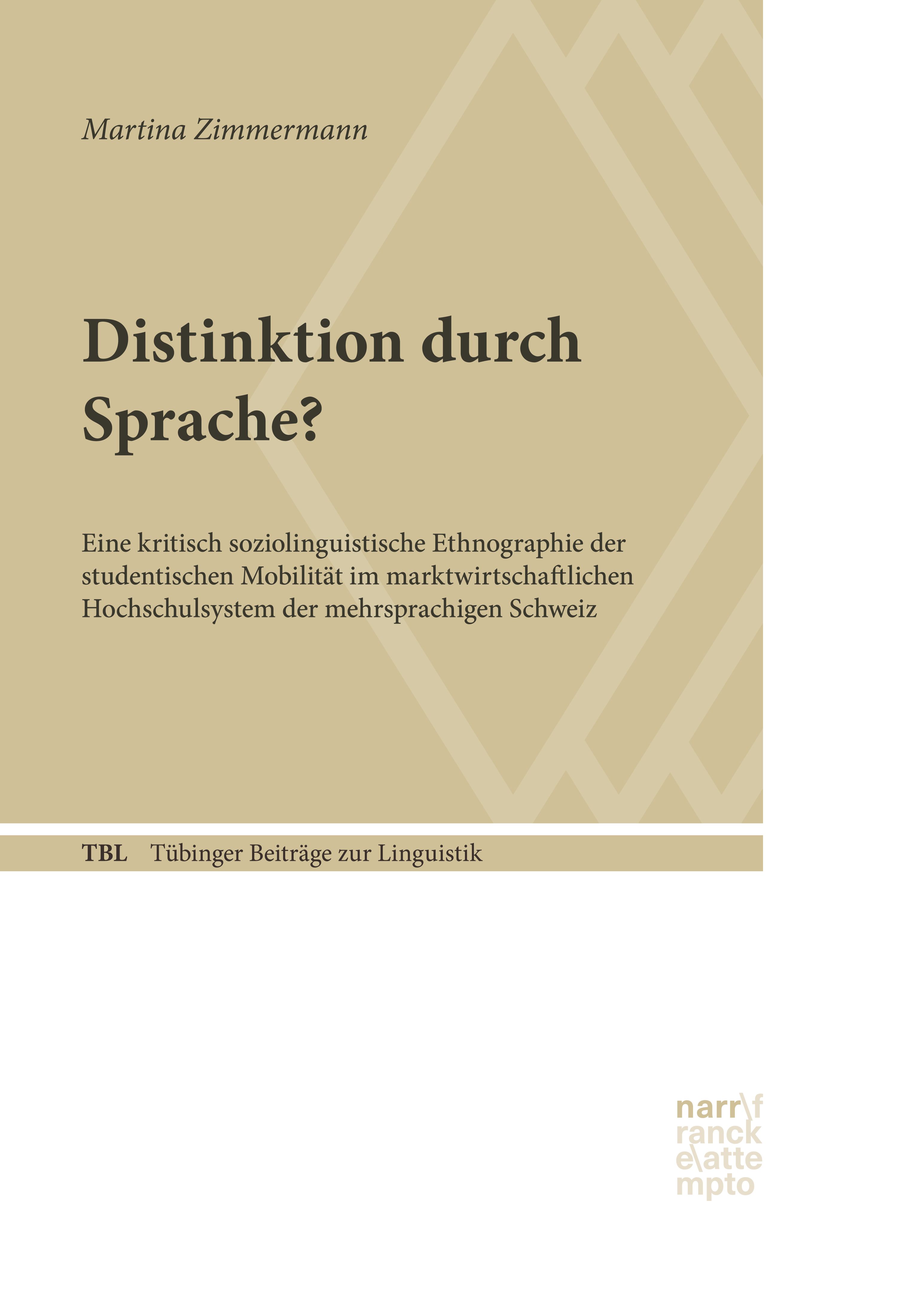Обложка книги «Distinktion durch Sprache?»