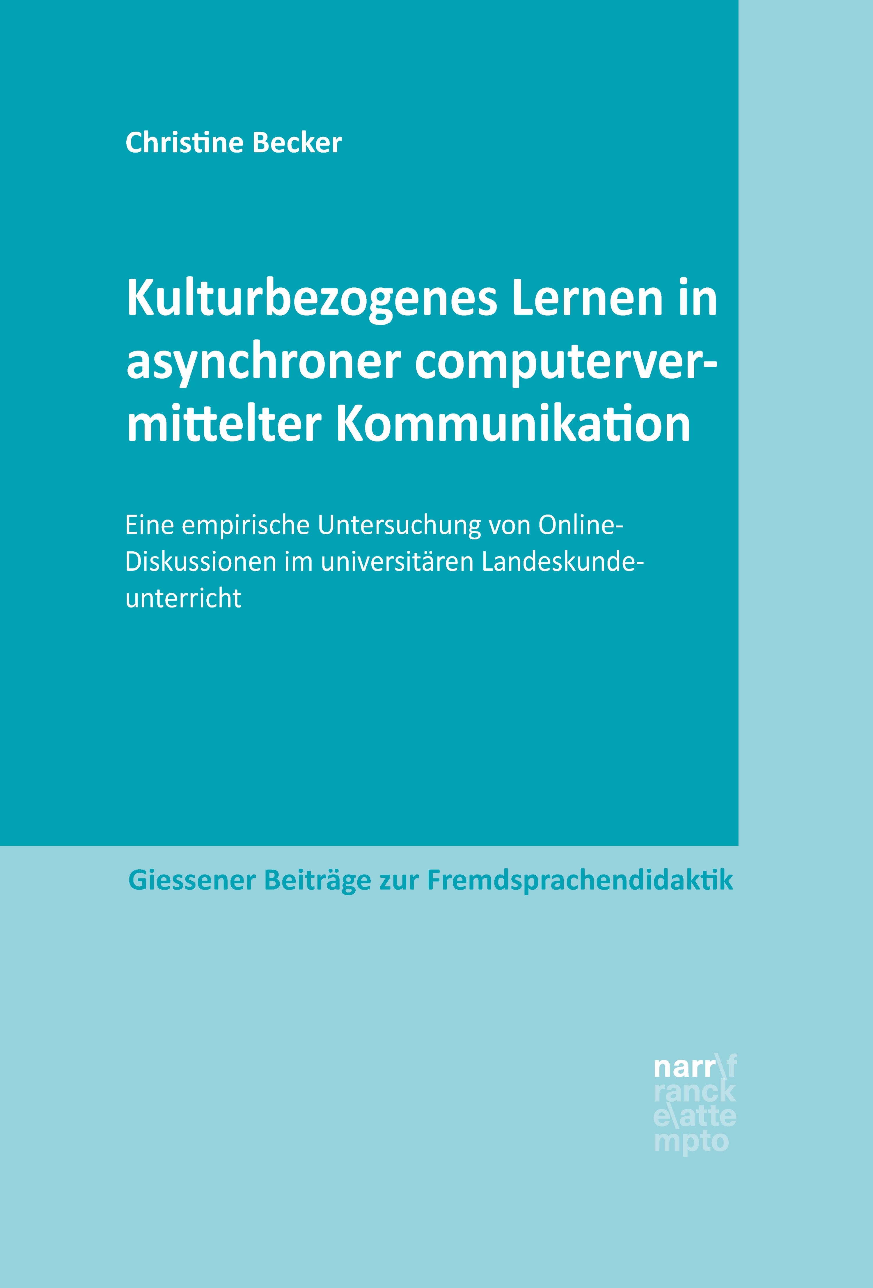 Обложка книги «Kulturbezogenes Lernen in asynchroner computervermittelter Kommunikation»