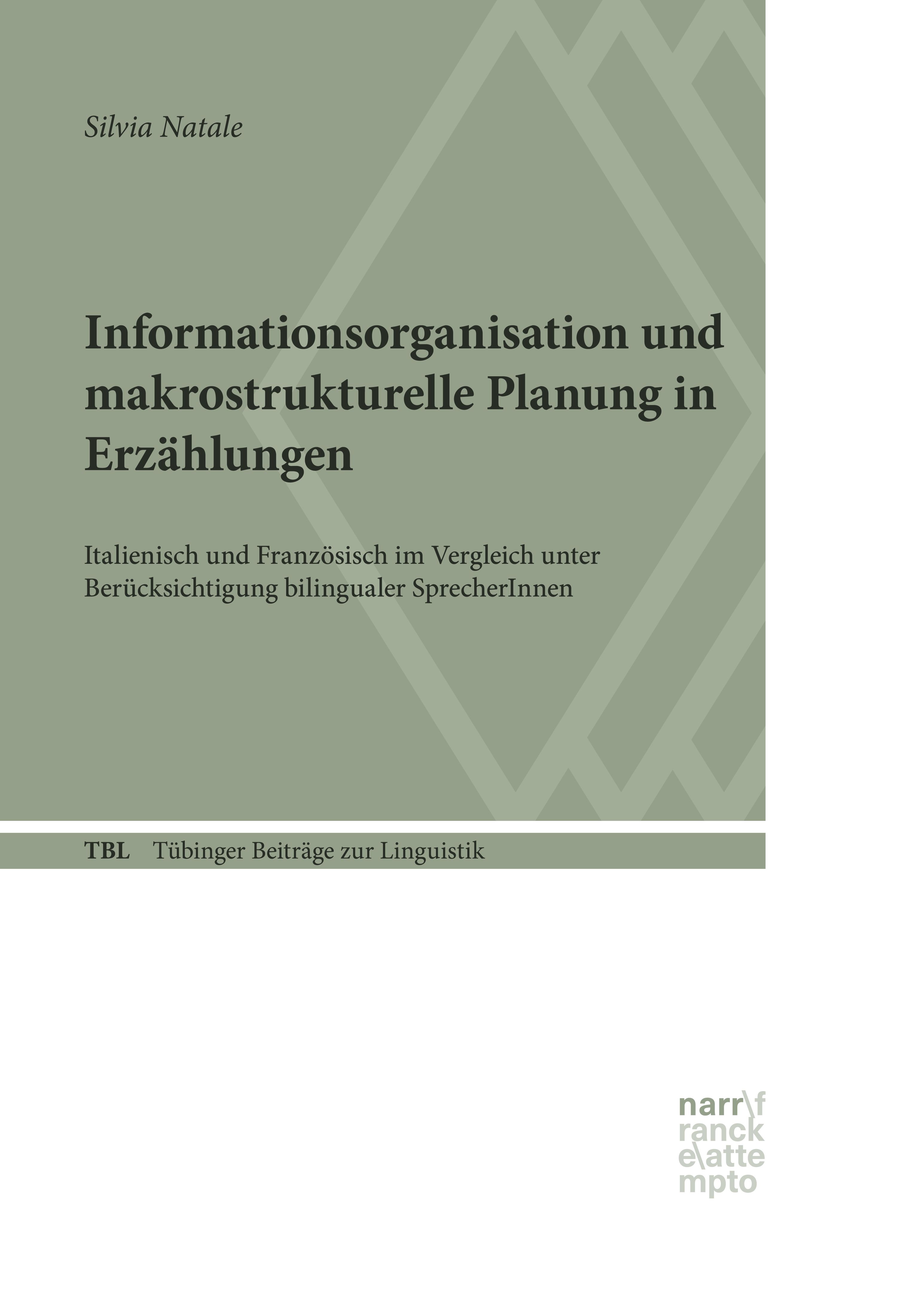 Обложка книги «Informationsorganisation und makrostrukturelle Planung in Erzählungen»
