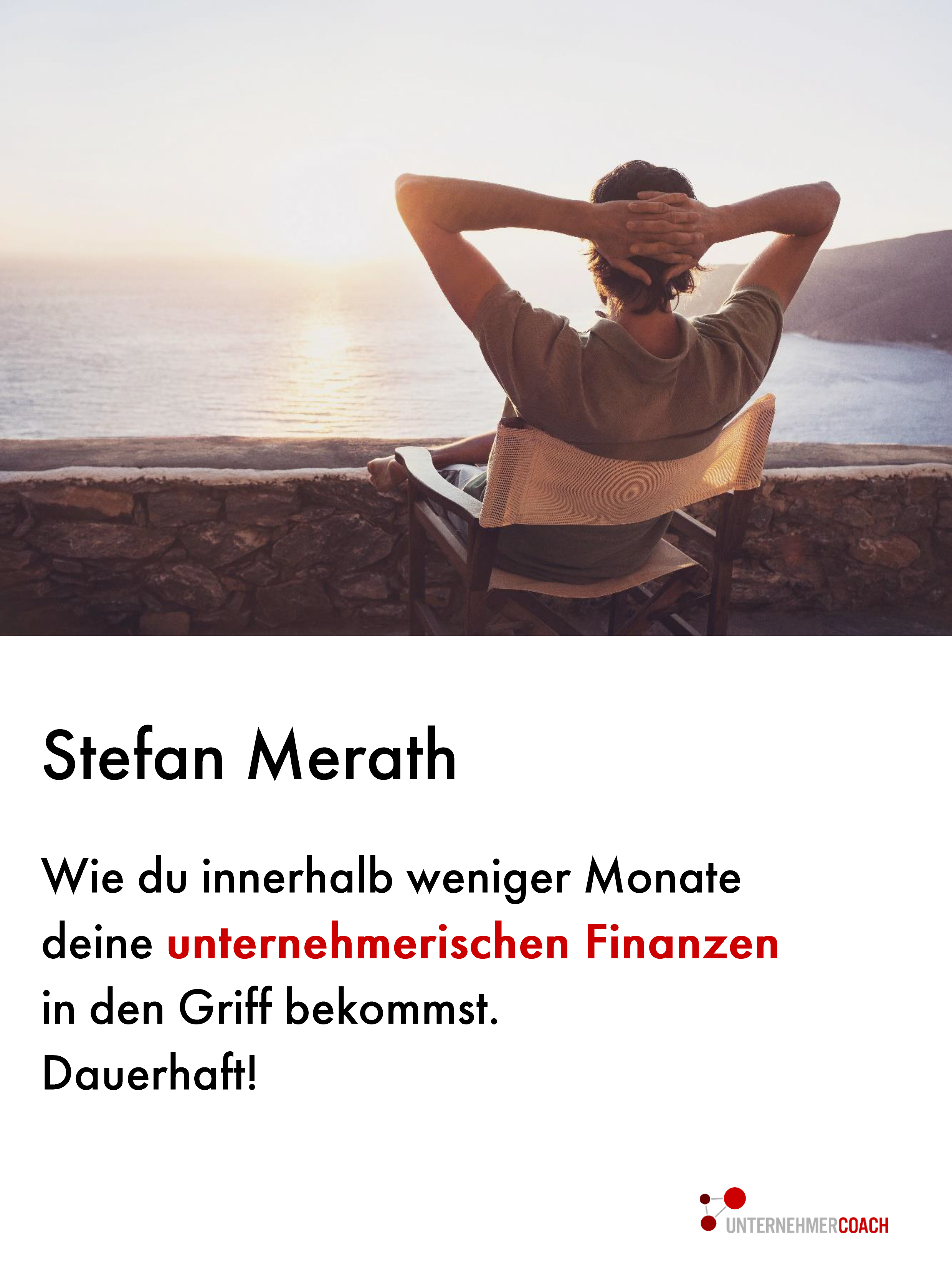 Обложка книги «Wie du innerhalb weniger Monate deine unternehmerischen Finanzen in den Griff bekommst. Dauerhaft!»