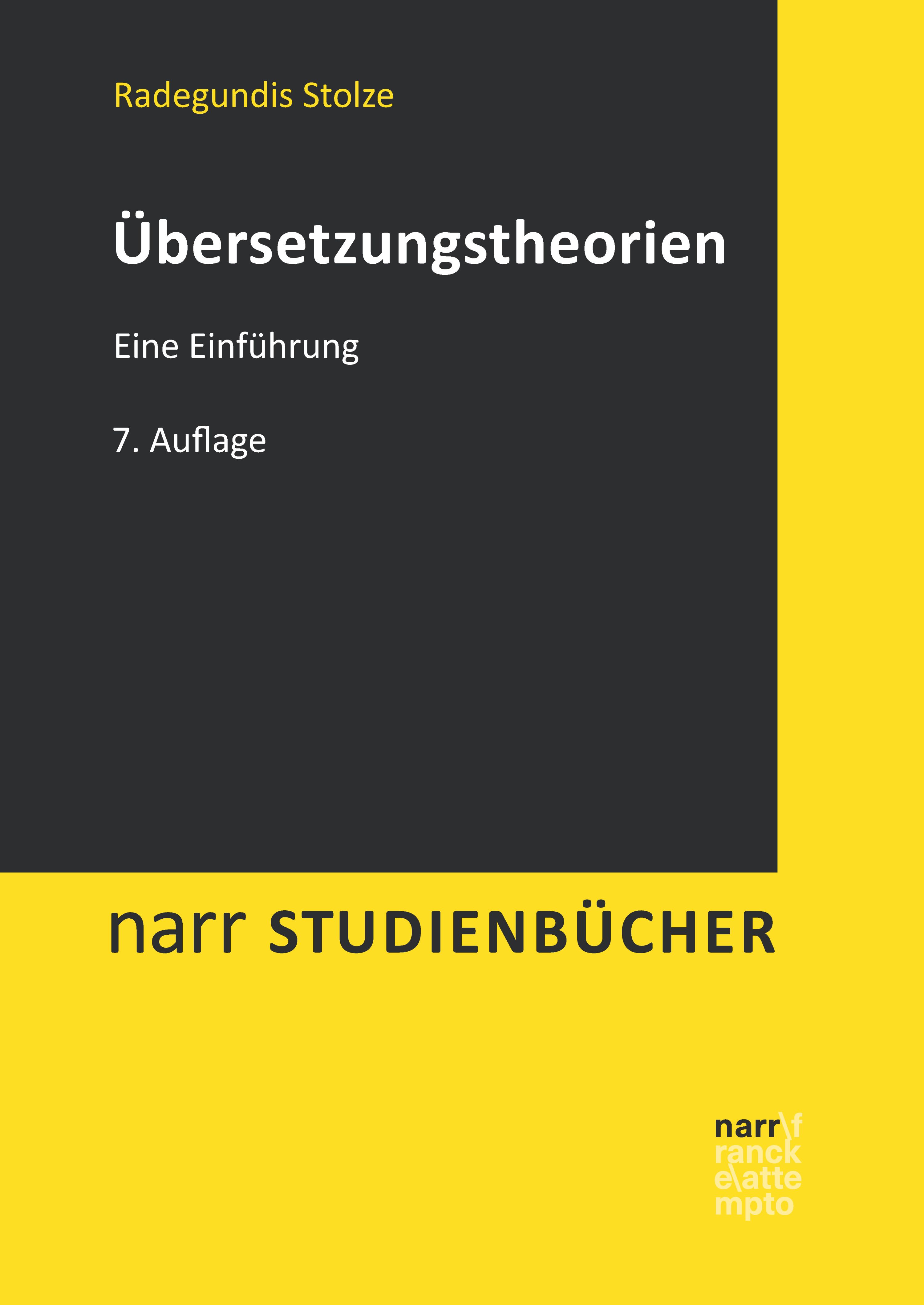 Обложка книги «Übersetzungstheorien»