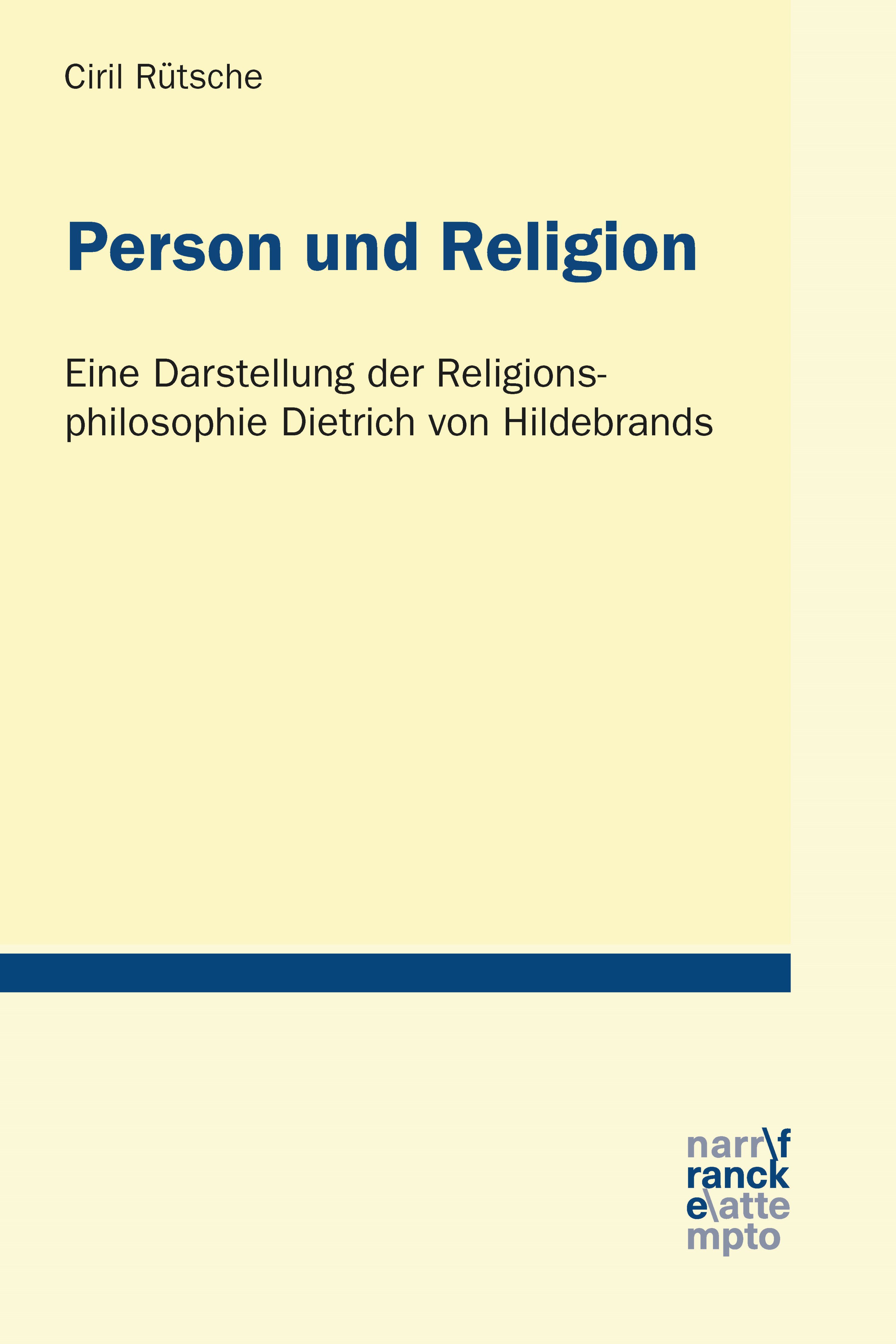 Обложка книги «Person und Religion»