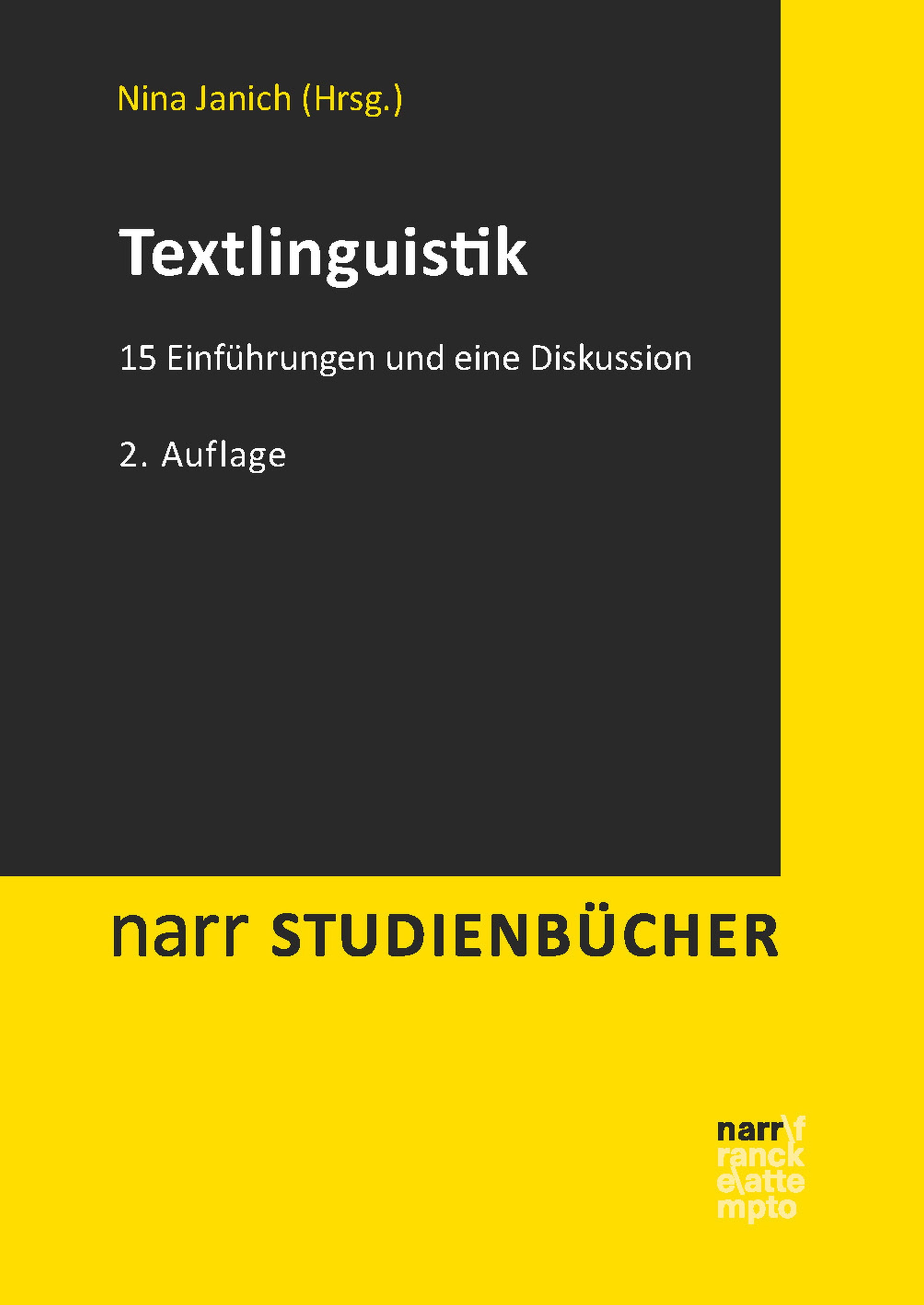 Обложка книги «Textlinguistik»