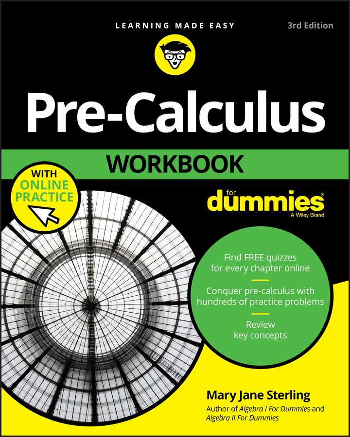 Обложка книги «Pre-Calculus Workbook For Dummies»