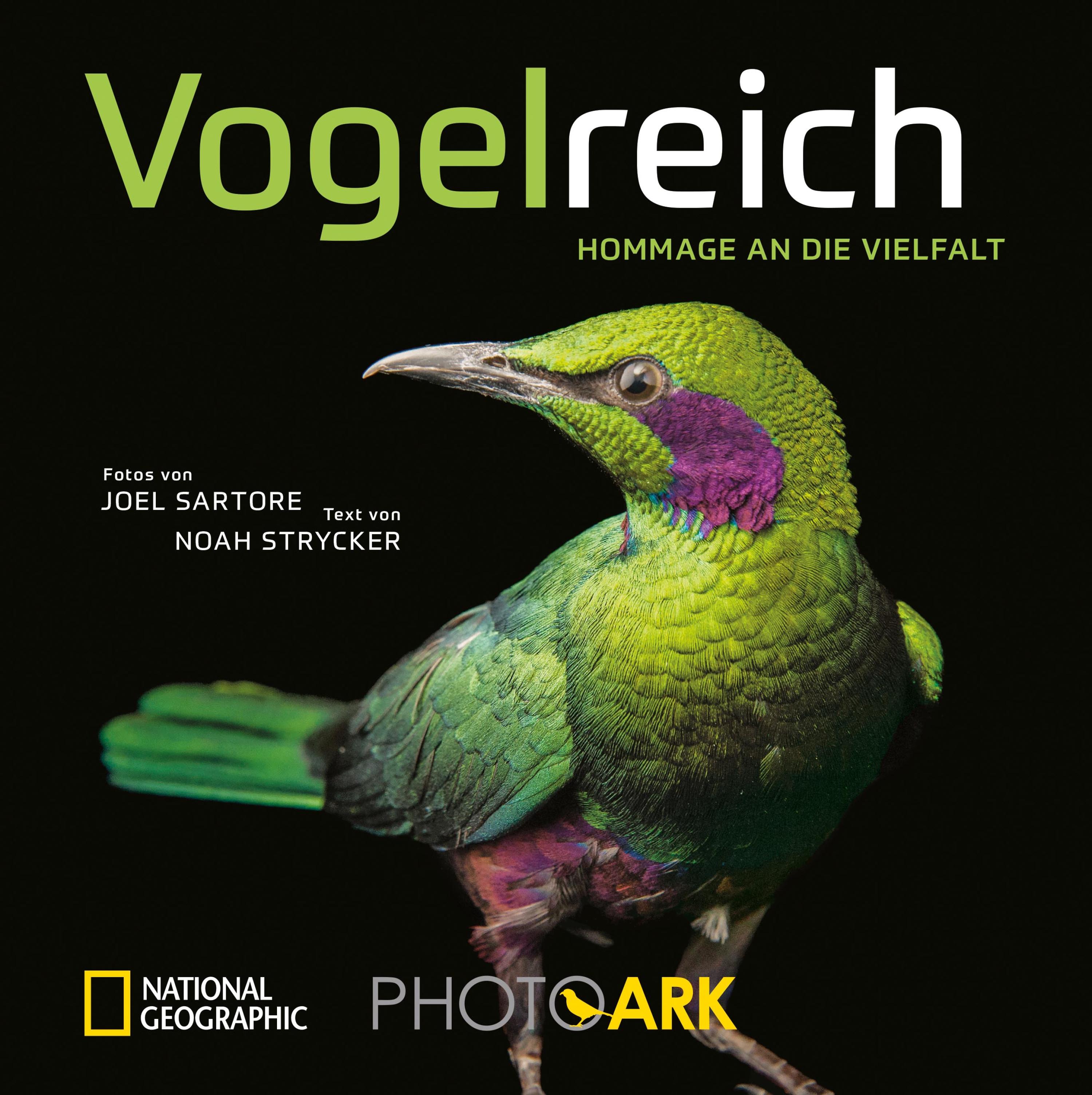 Обложка книги «National Geographic Bildband: Vogelreich. 300 berührende Fotografien vom Aussterben bedrohter Vögel.»