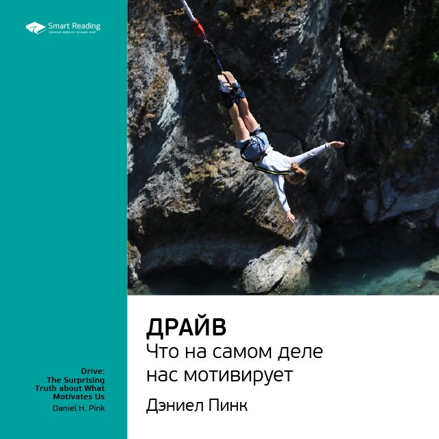 Обложка книги «Ключевые идеи книги: Драйв. Что на самом деле нас мотивирует. Дэниел Пинк»