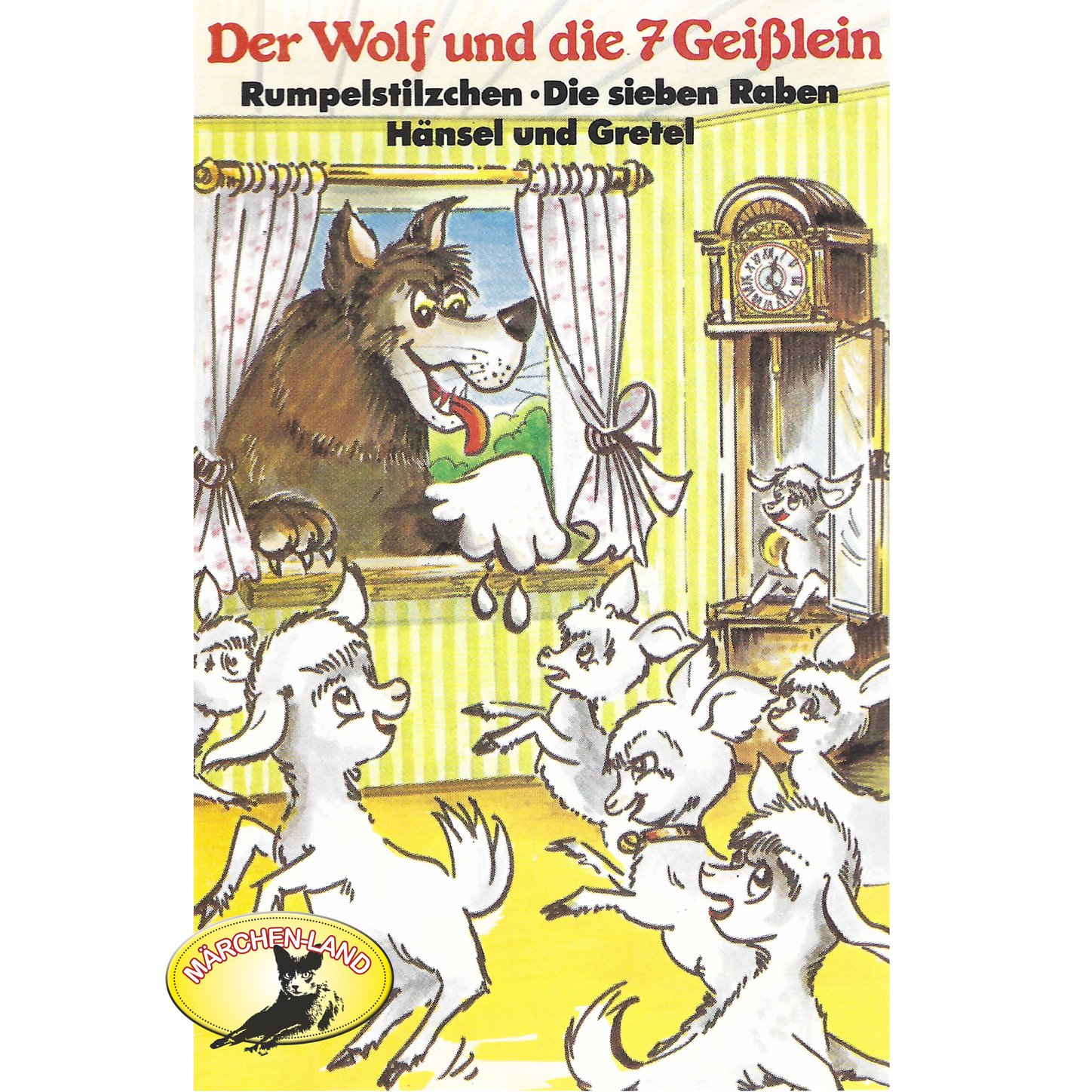 Обложка книги «Gebrüder Grimm, Der Wolf und die sieben Geißlein und weitere Märchen»