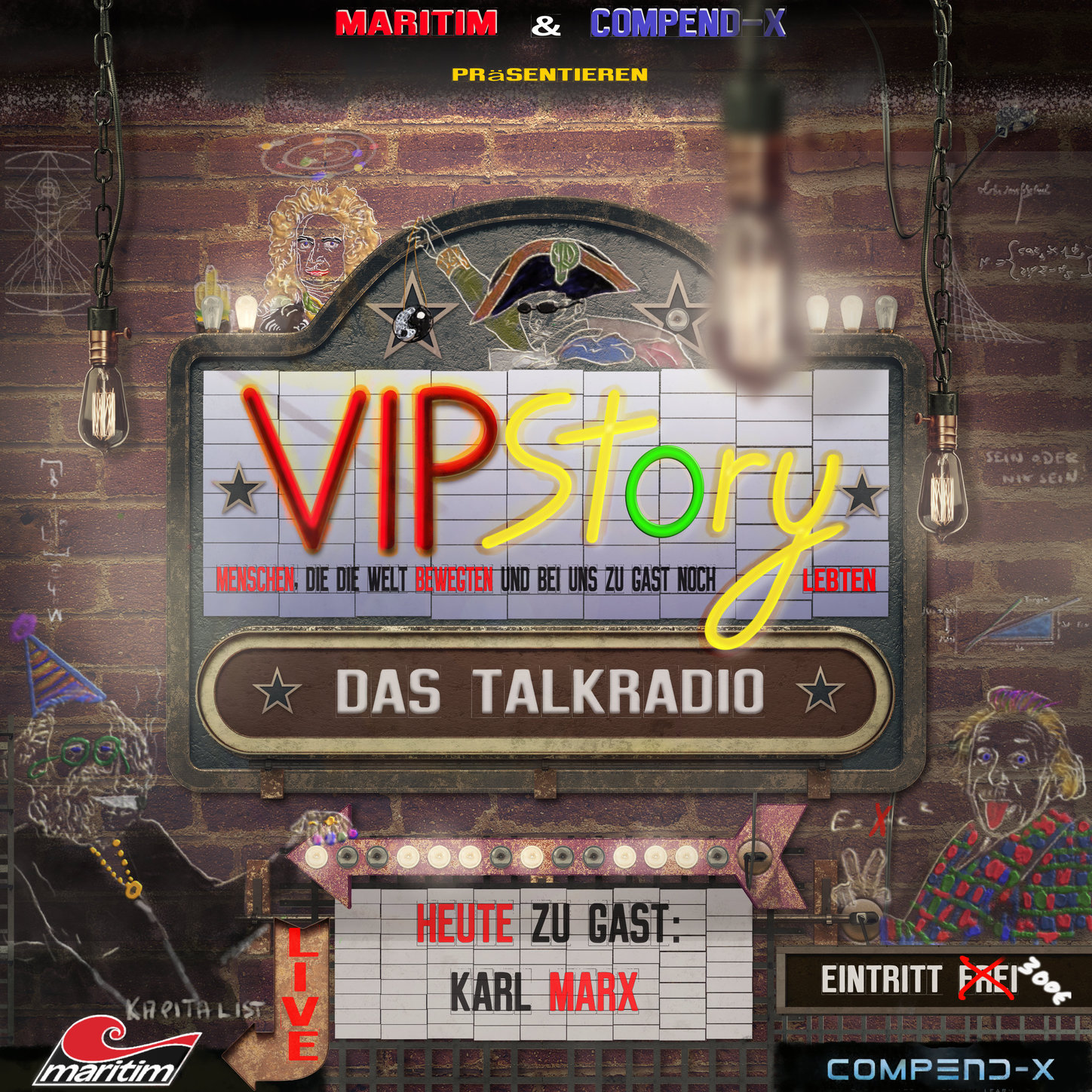 Обложка книги «VIPStory - Das Talkradio, Folge 6: Karl Marx»