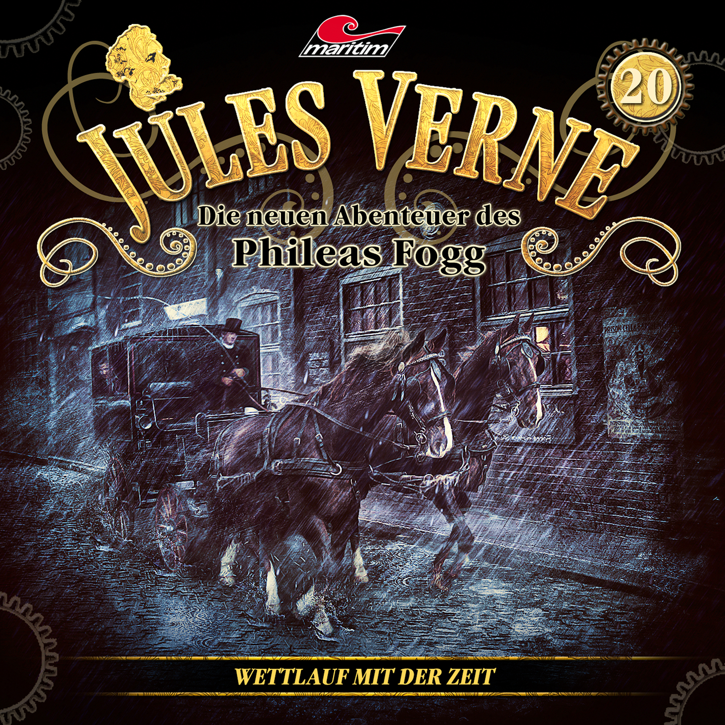 Обложка книги «Jules Verne, Die neuen Abenteuer des Phileas Fogg, Folge 20: Wettlauf mit der Zeit»