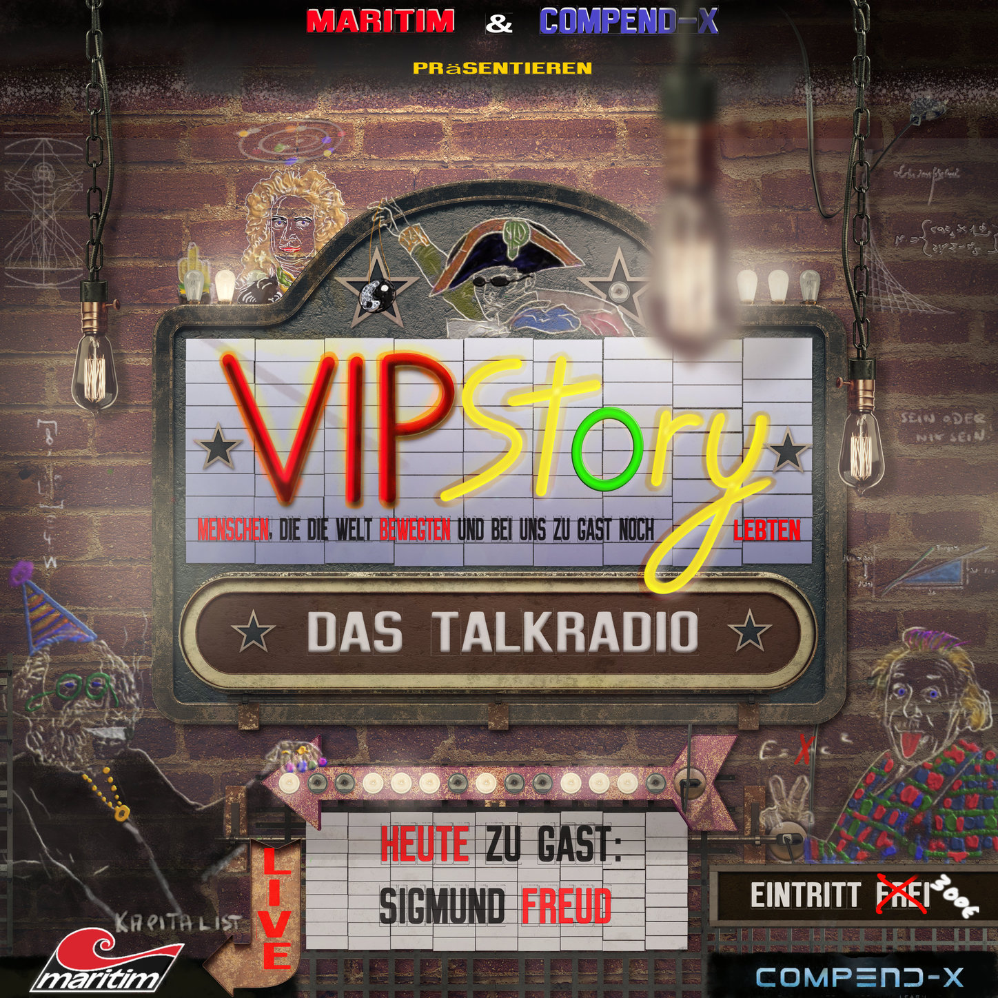 Обложка книги «VIPStory - Das Talkradio, Folge 3: Sigmund Freud»