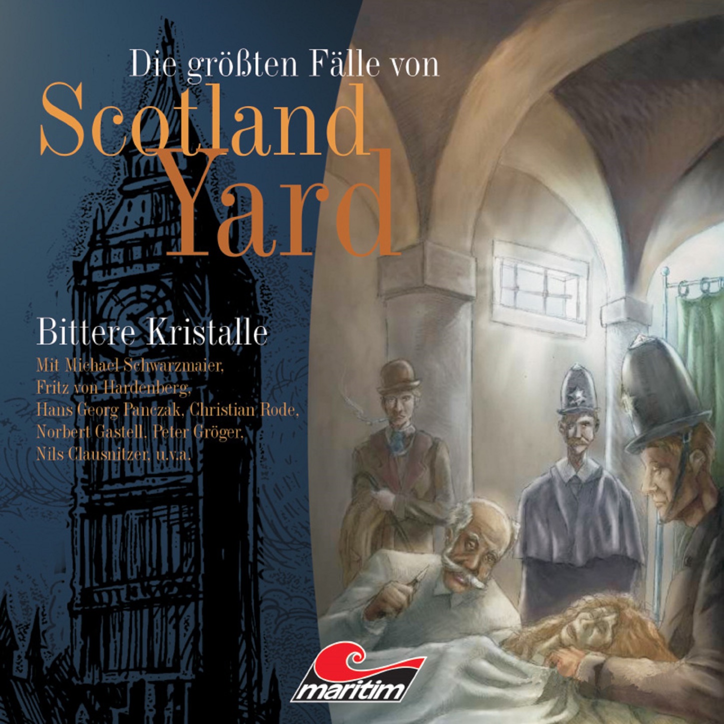 Обложка книги «Die größten Fälle von Scotland Yard, Folge 1: Bittere Kristalle»