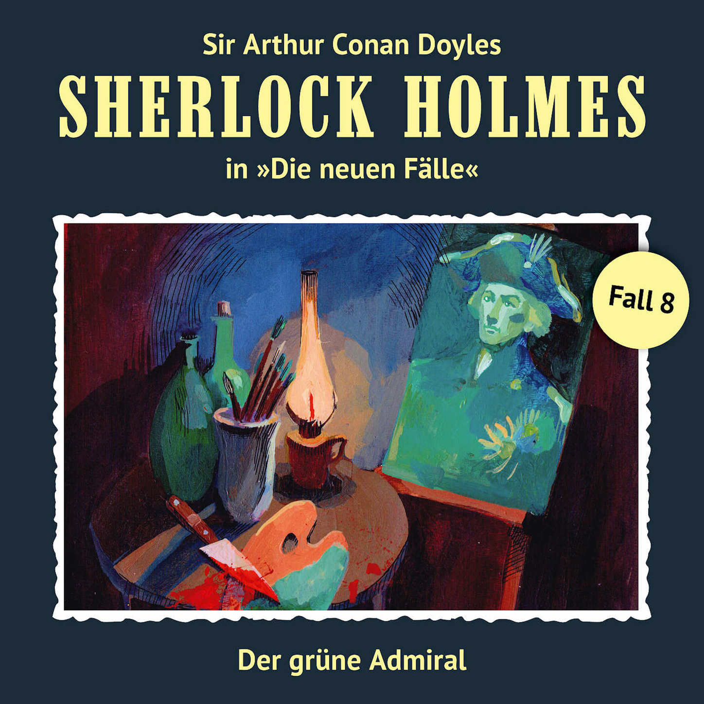 Обложка книги «Sherlock Holmes, Die neuen Fälle, Fall 8: Der grüne Admiral»
