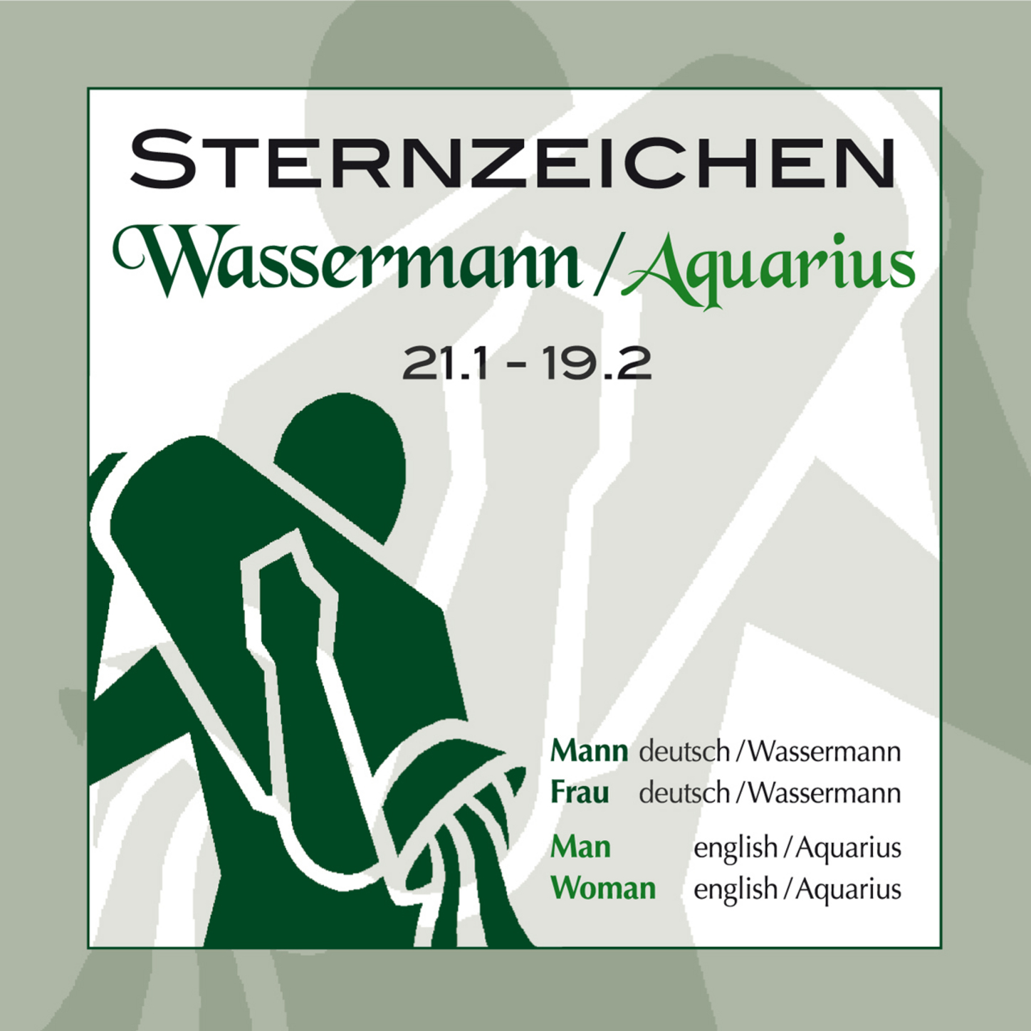 Обложка книги «Sternzeichen Wassermann 21.1.-19.2.»