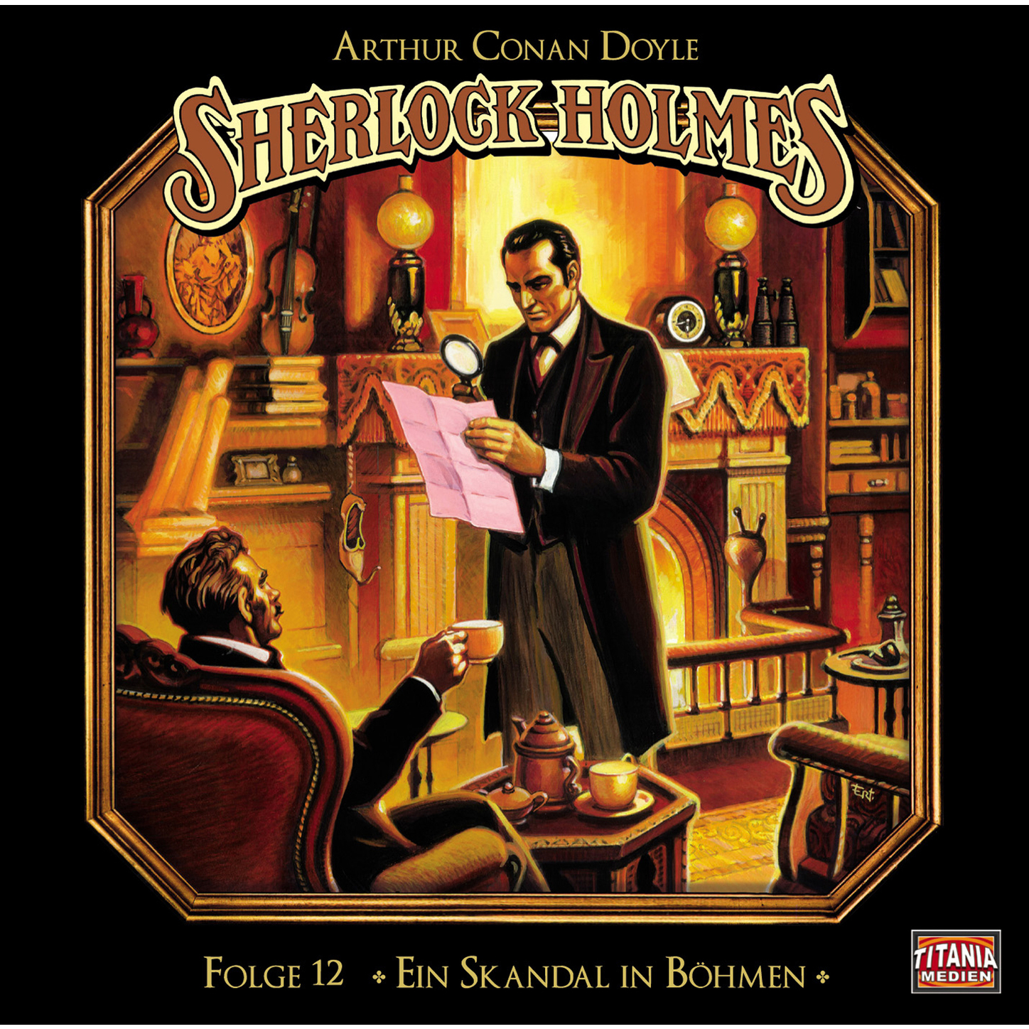 Обложка книги «Sherlock Holmes - Die geheimen Fälle des Meisterdetektivs, Folge 12: Ein Skandal in Böhmen»