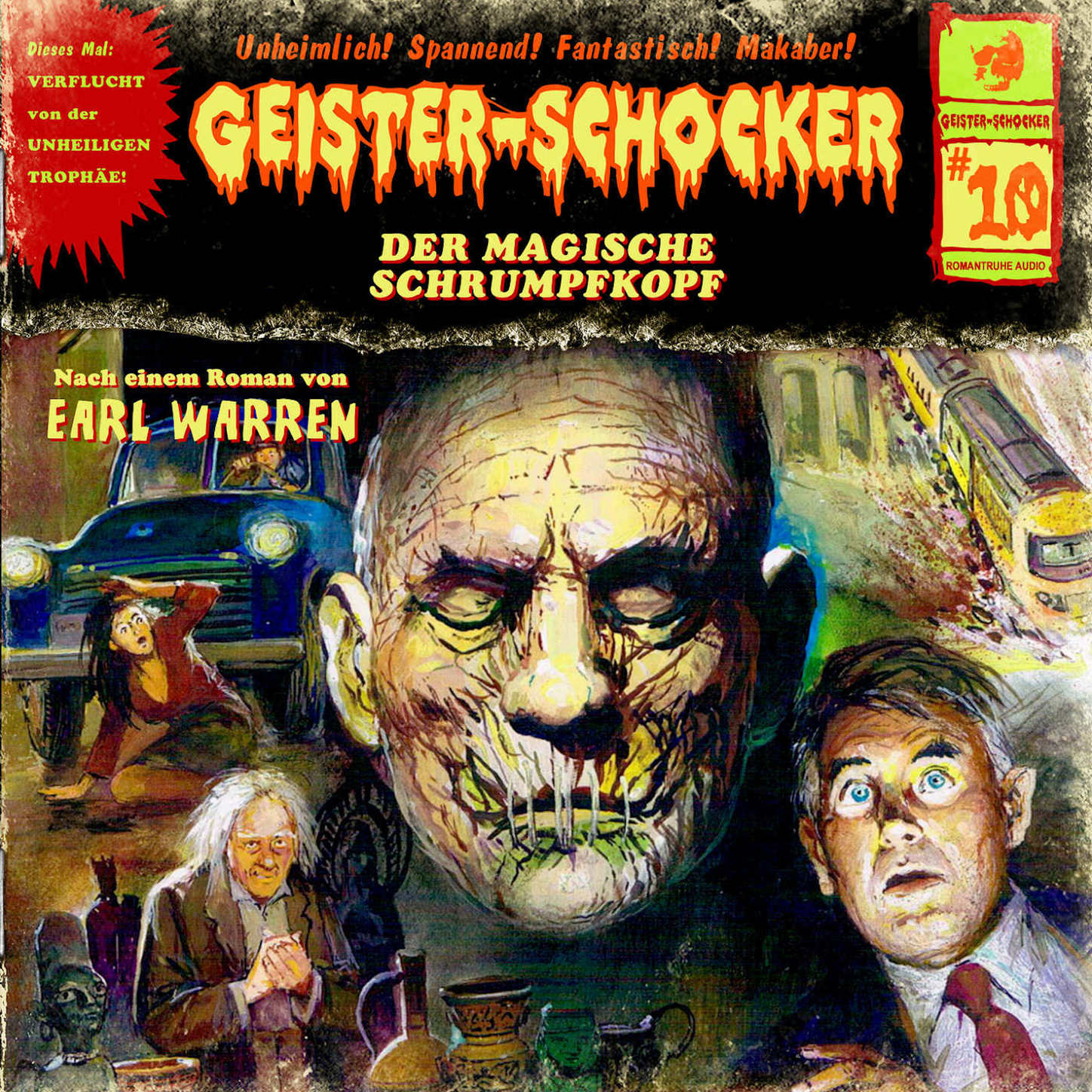Обложка книги «Geister-Schocker, Folge 10: Der magische Schrumpfkopf»