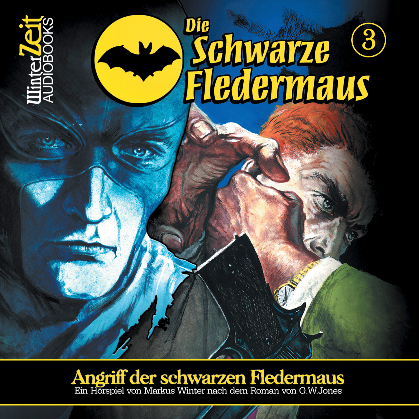 Обложка книги «Die schwarze Fledermaus, Folge 3: Angriff der schwarzen Fledermaus»