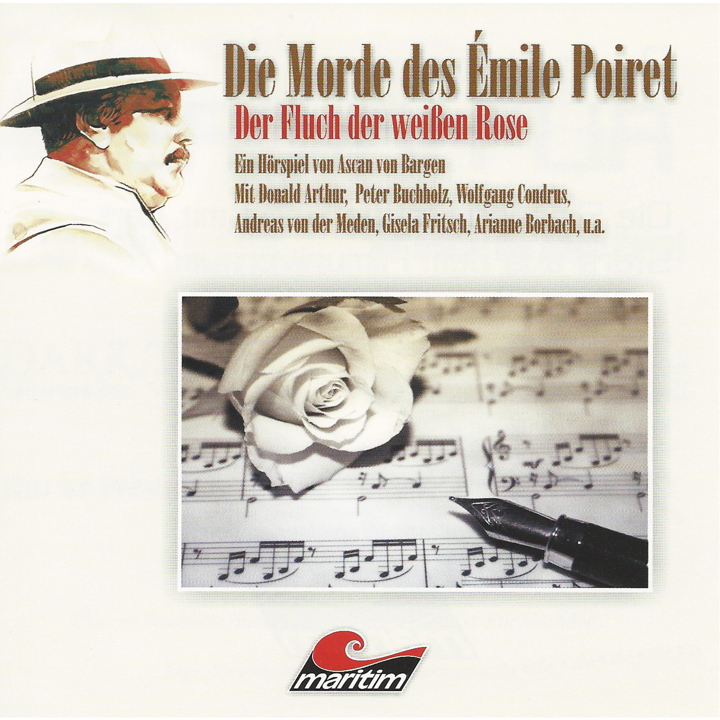 Обложка книги «Die Morde des Émilie Poiret, Folge 3: Der Fluch der weißen Rose»