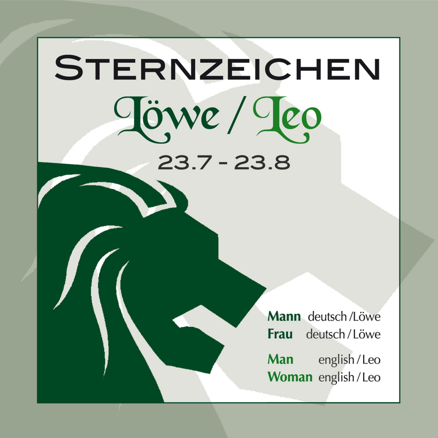 Обложка книги «Sternzeichen Löwe 23.7.-23.8.»