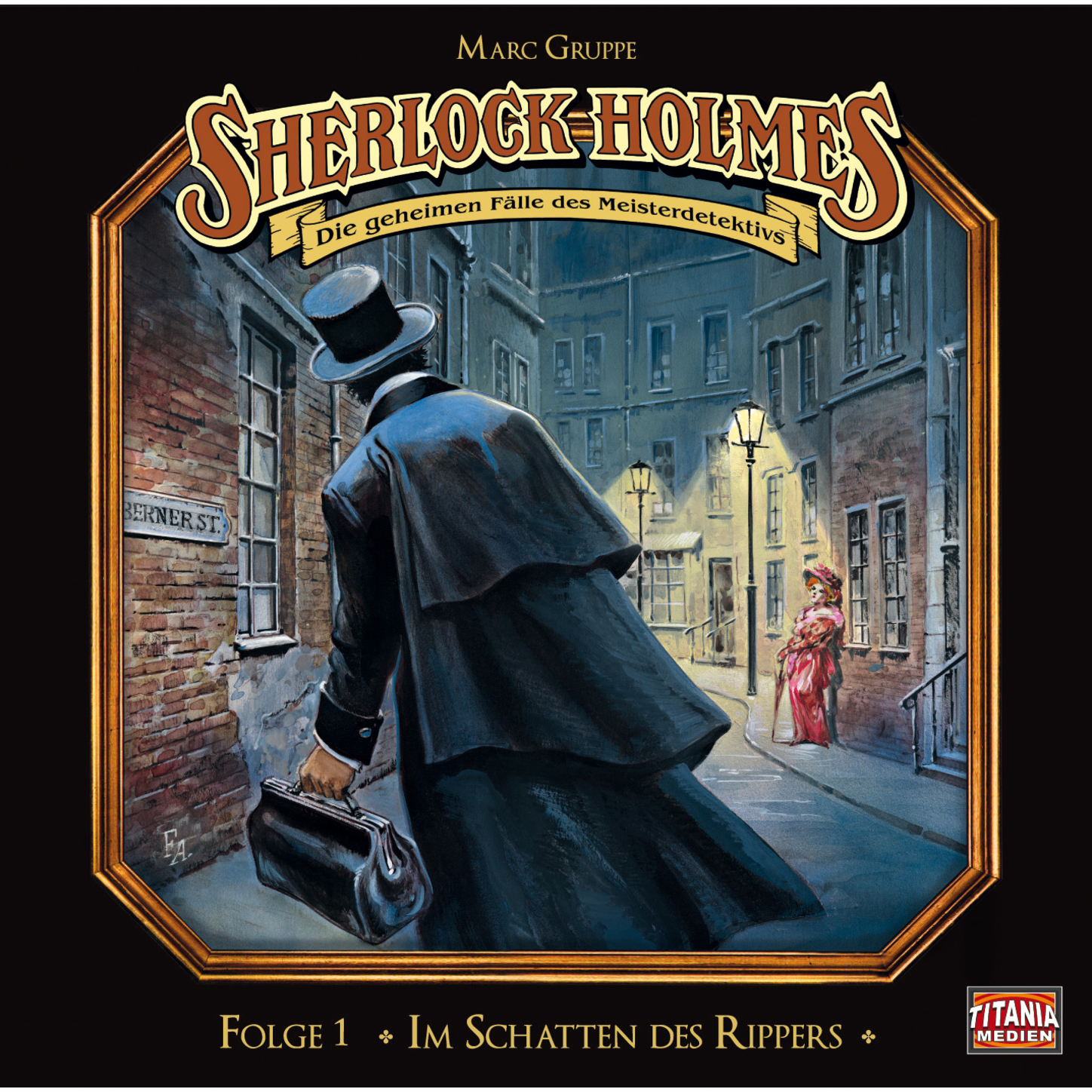 Обложка книги «Sherlock Holmes - Die geheimen Fälle des Meisterdetektivs, Folge 1: Im Schatten des Rippers»