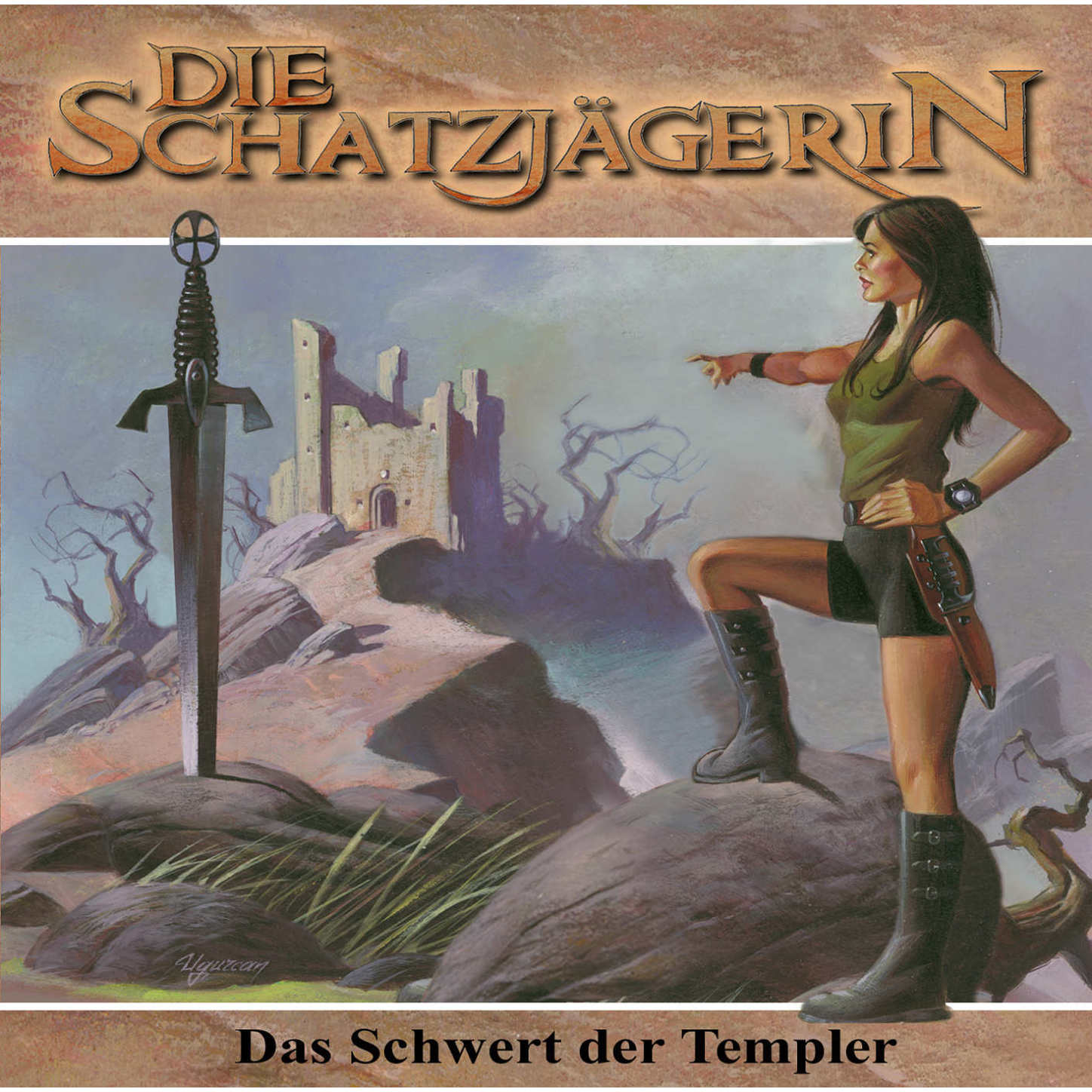 Обложка книги «Die Schatzjägerin, Folge 2: Das Schwert der Templer»