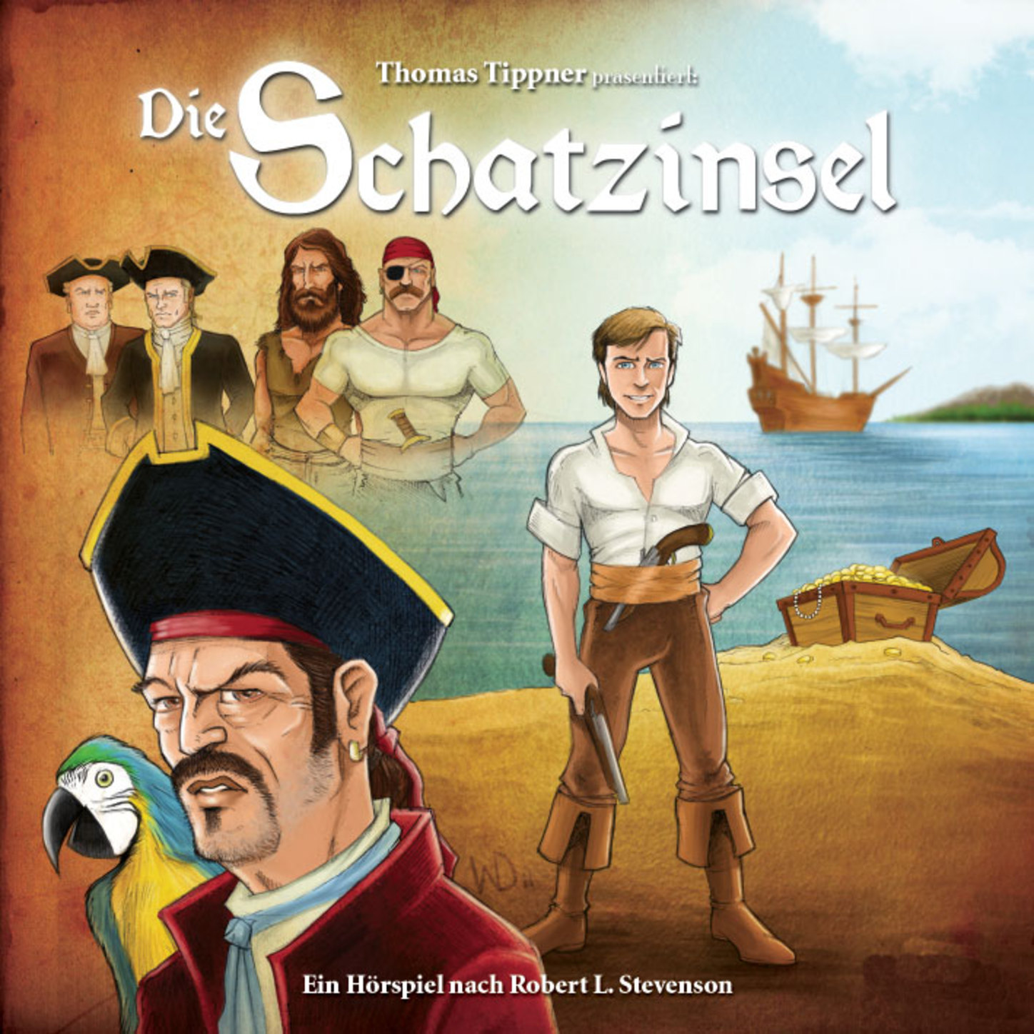Обложка книги «Die Schatzinsel, Teil 1»
