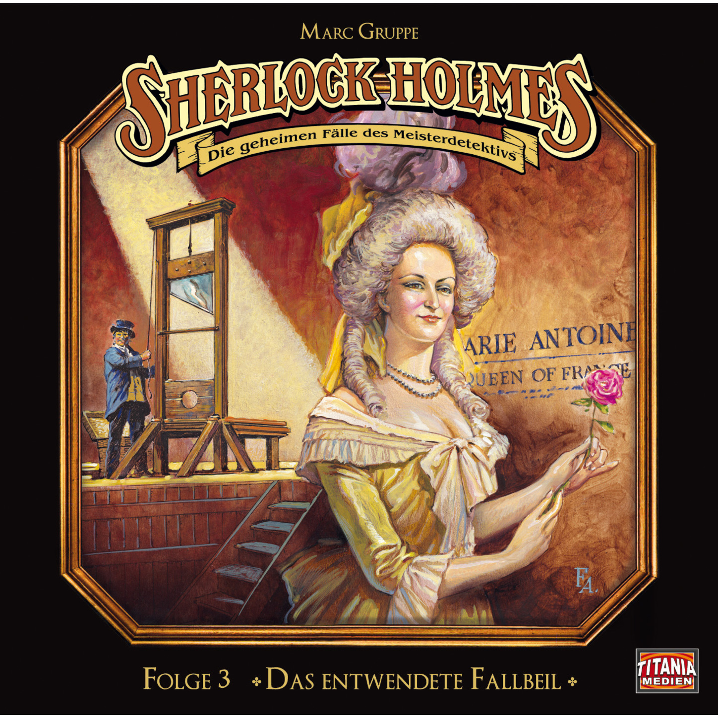Обложка книги «Sherlock Holmes - Die geheimen Fälle des Meisterdetektivs, Folge 3: Das entwendete Fallbeil»