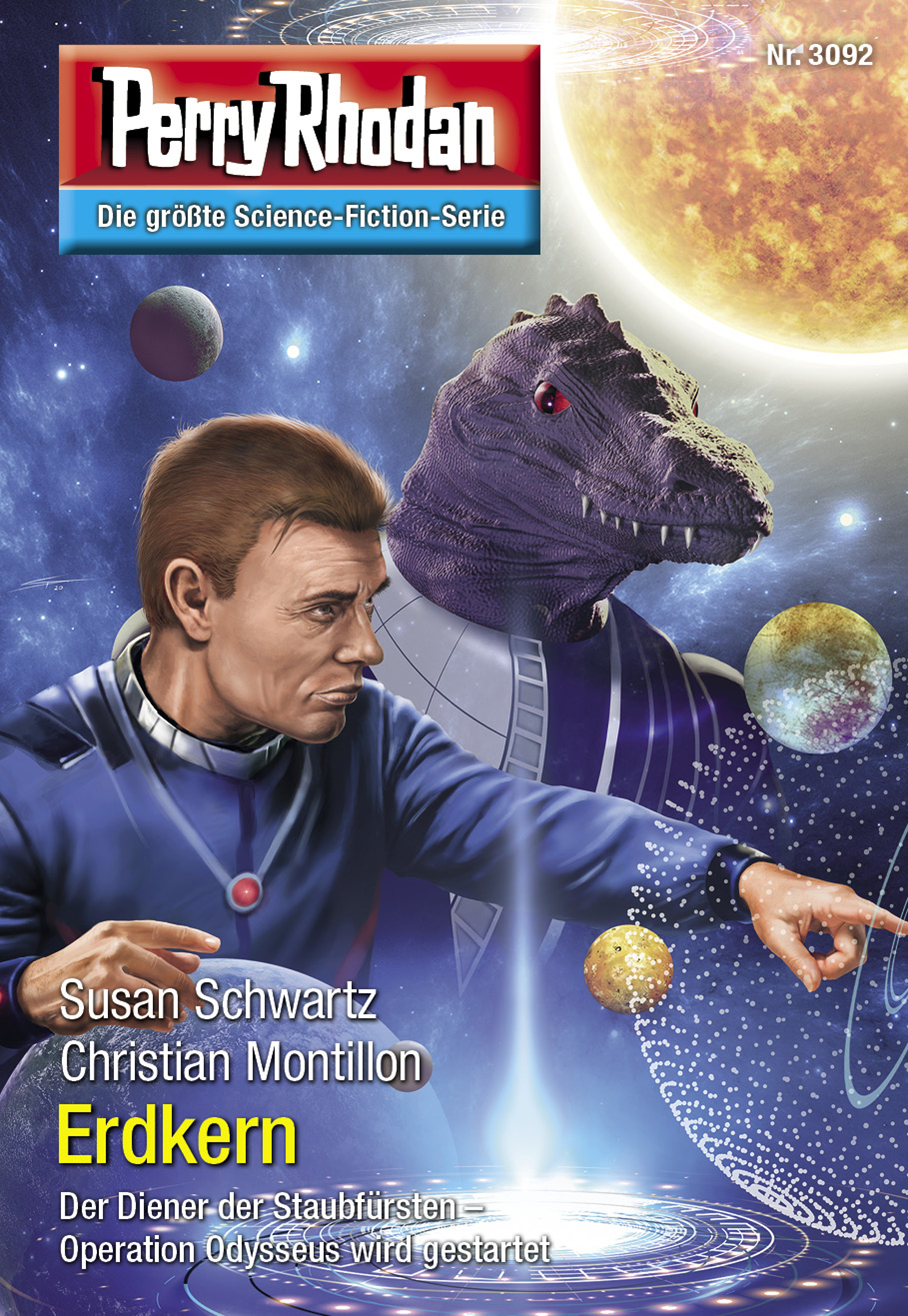 Обложка книги «Perry Rhodan 3092: Erdkern»