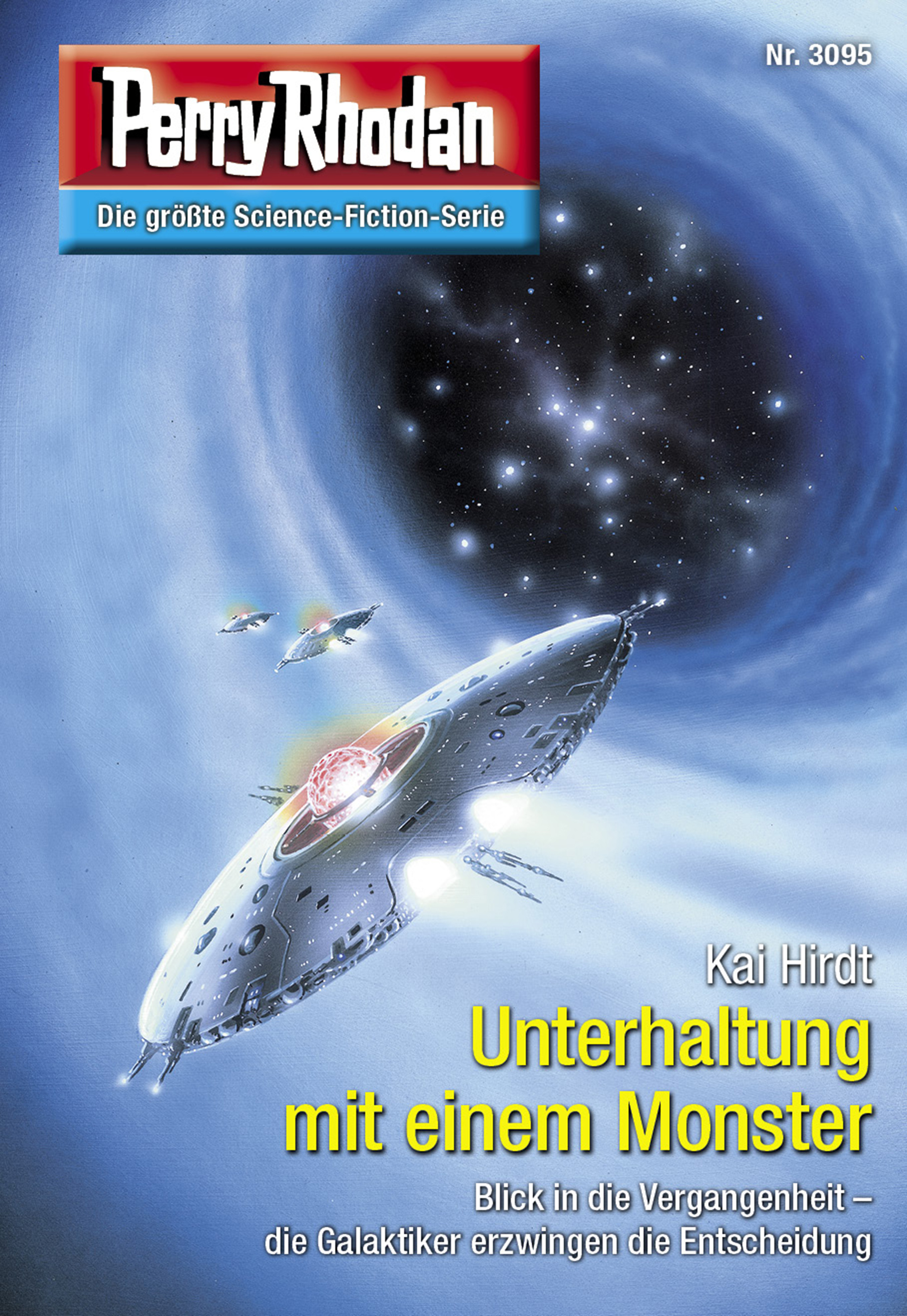 Обложка книги «Perry Rhodan 3095: Unterhaltung mit einem Monster»
