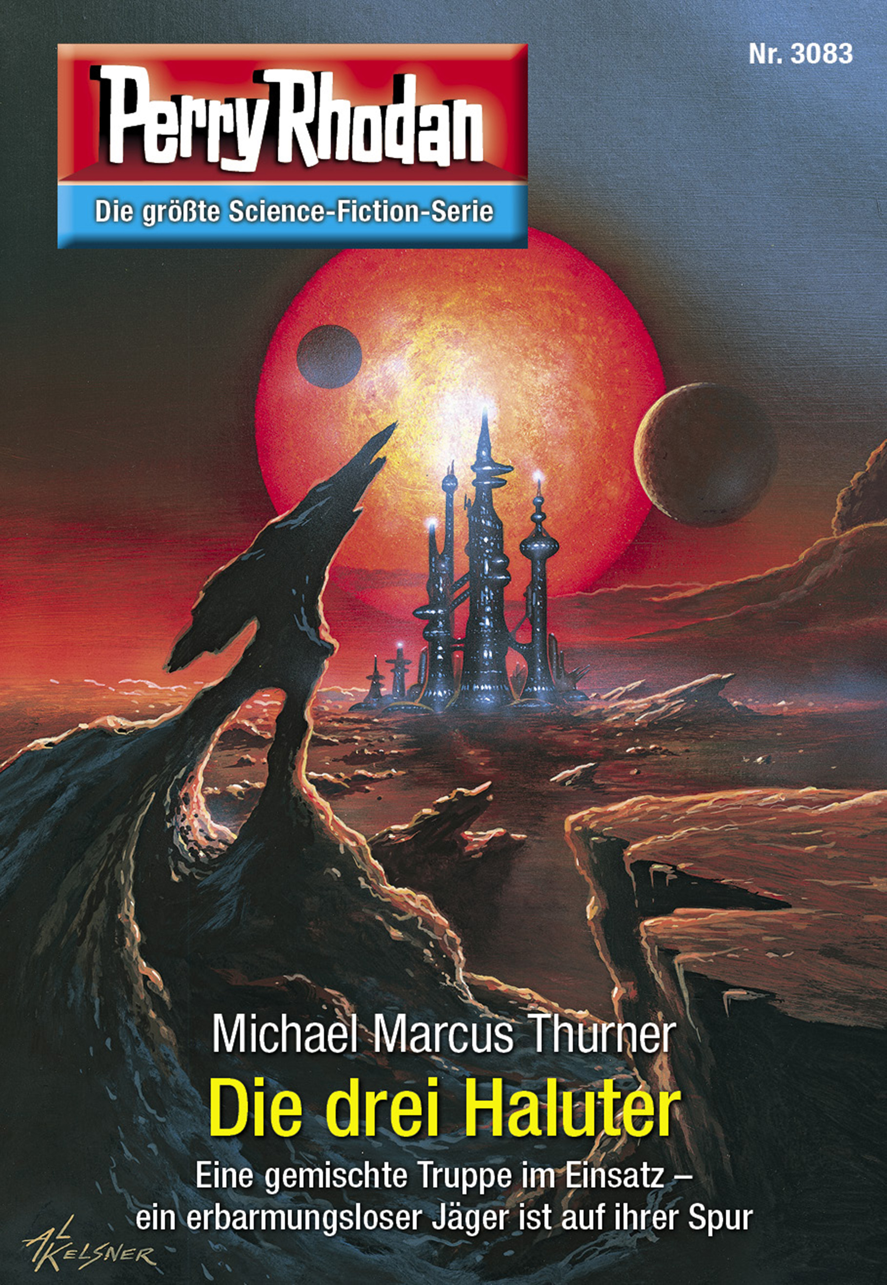 Обложка книги «Perry Rhodan 3083: Die drei Haluter»