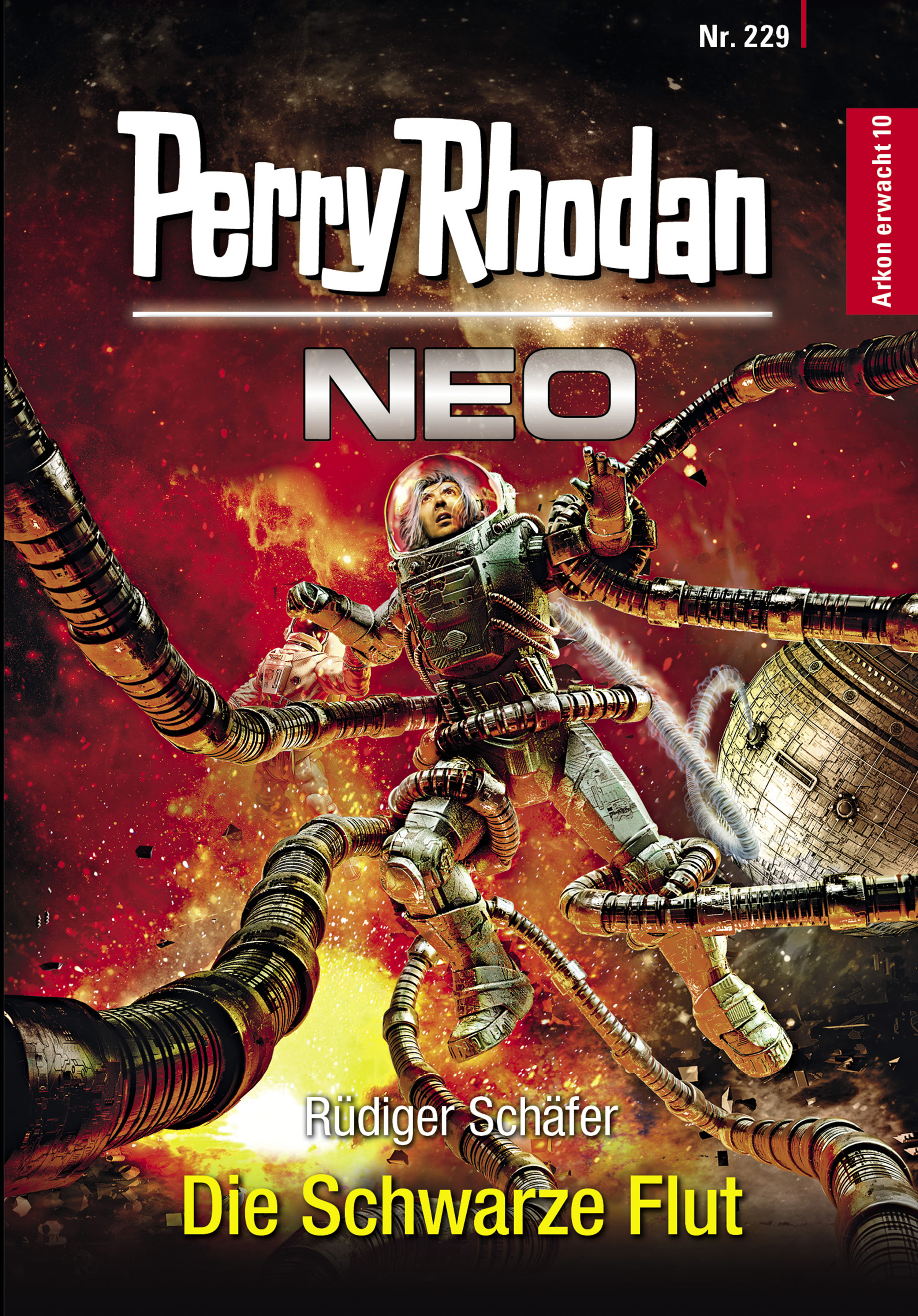 Обложка книги «Perry Rhodan Neo 229: Die Schwarze Flut»
