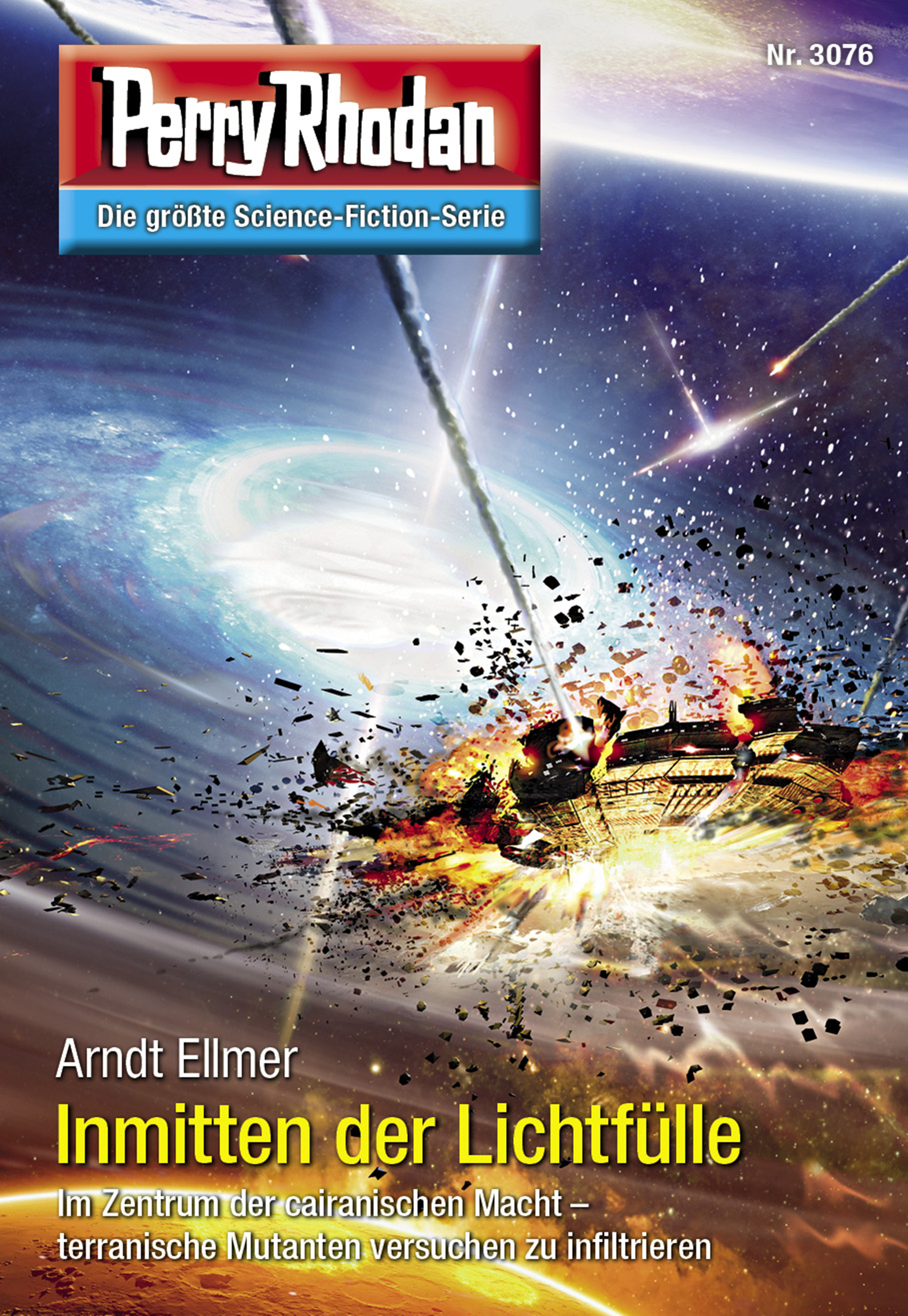 Обложка книги «Perry Rhodan 3076: Inmitten der Lichtfülle»