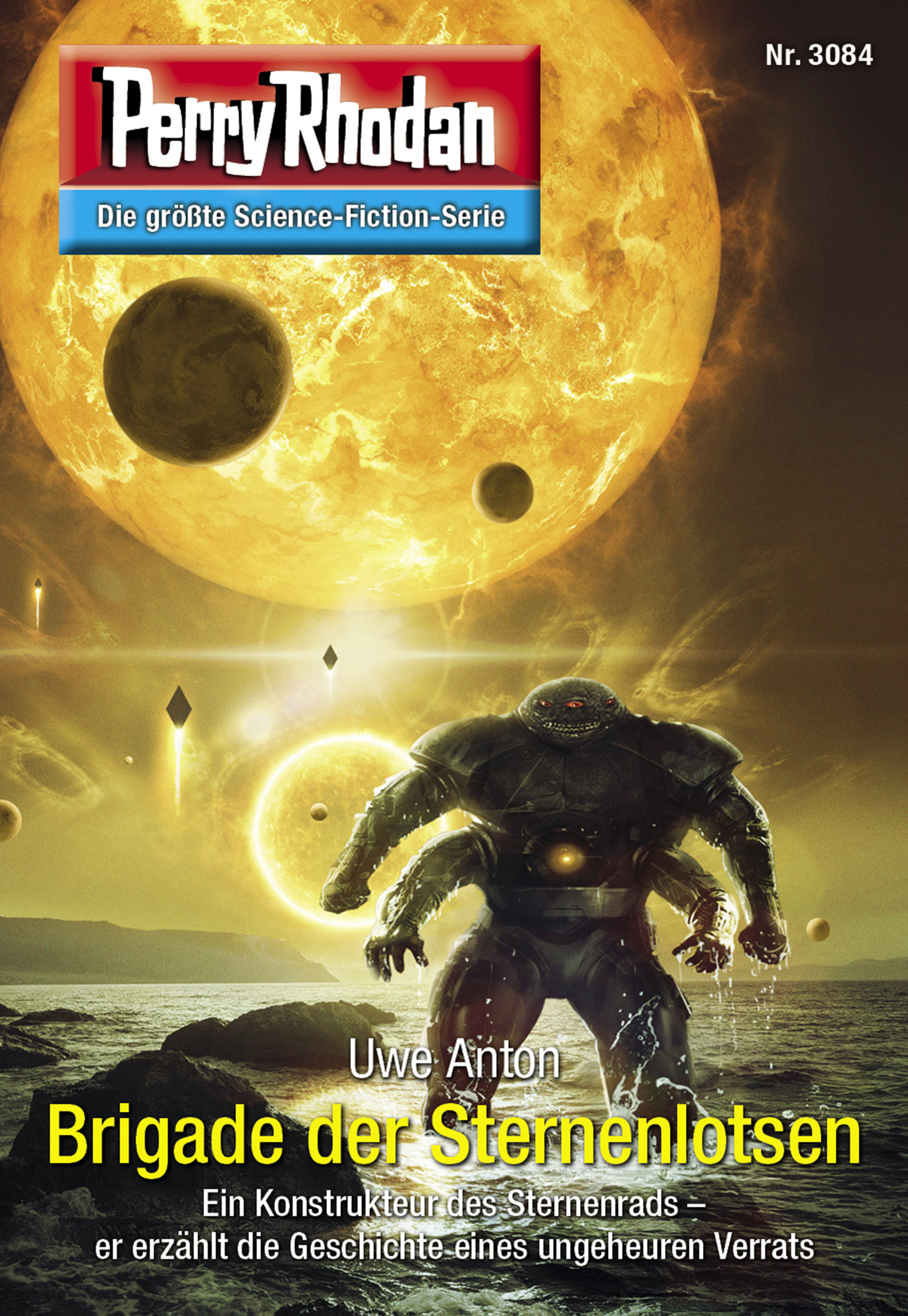 Обложка книги «Perry Rhodan 3084: Brigade der Sternenlotsen»