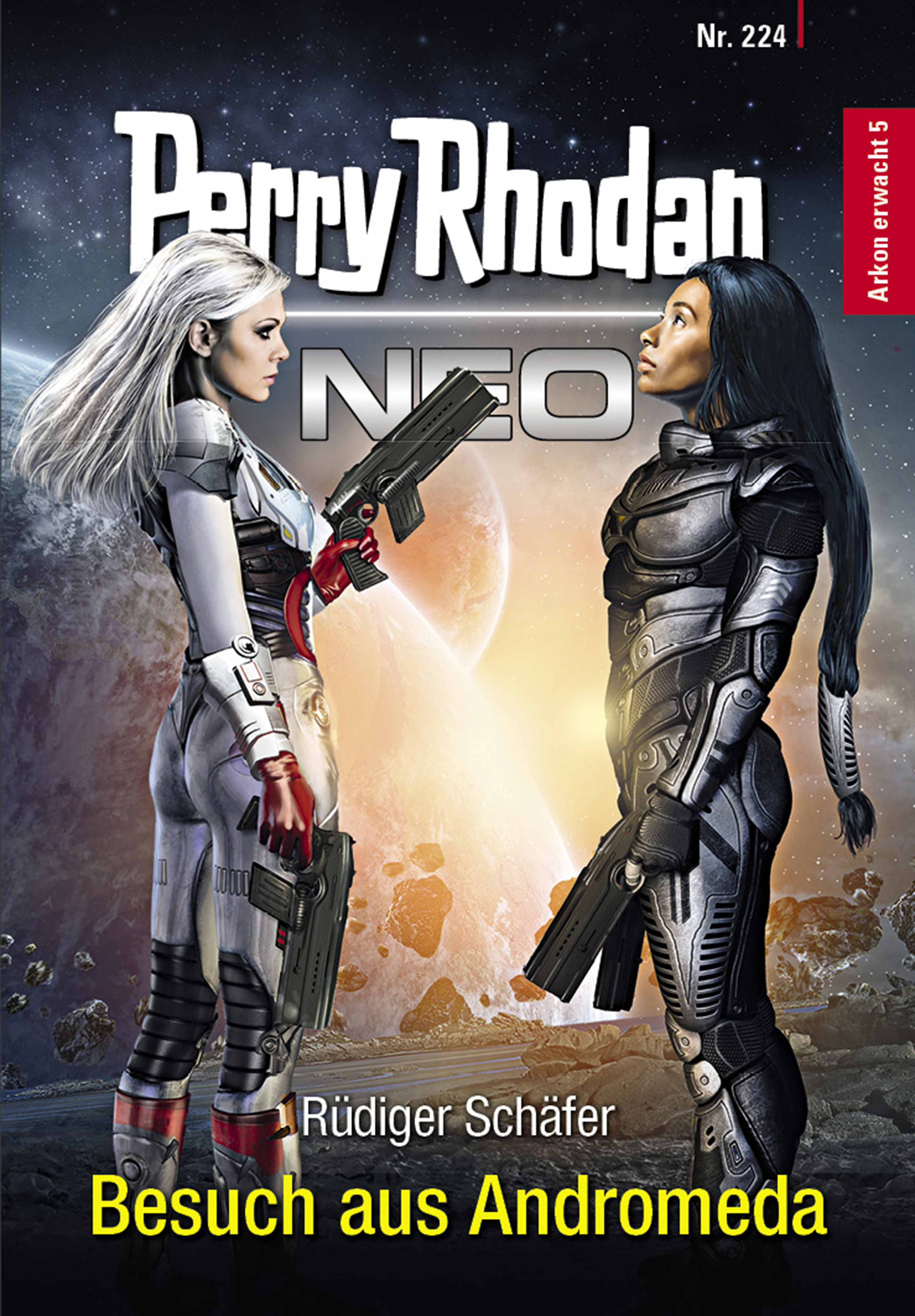 Обложка книги «Perry Rhodan Neo 224: Besuch aus Andromeda»