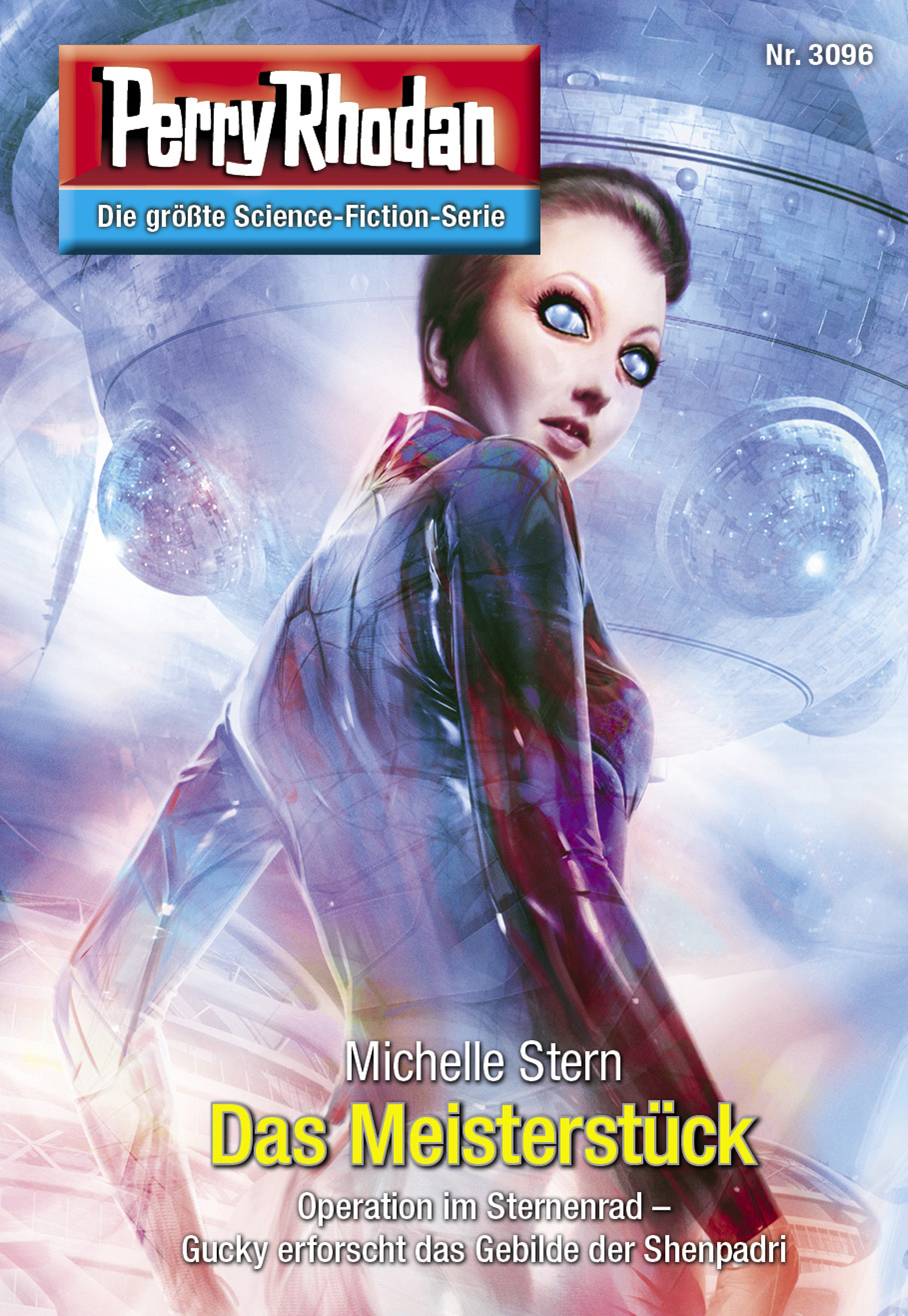 Обложка книги «Perry Rhodan 3096: Das Meisterstück»