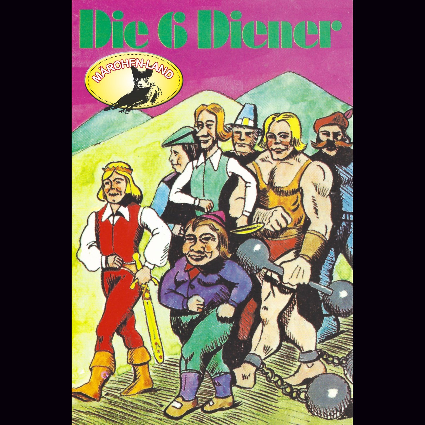 Обложка книги «Gebrüder Grimm, Die sechs Diener / Der goldene Vogel / Die zertanzten Schuhe»