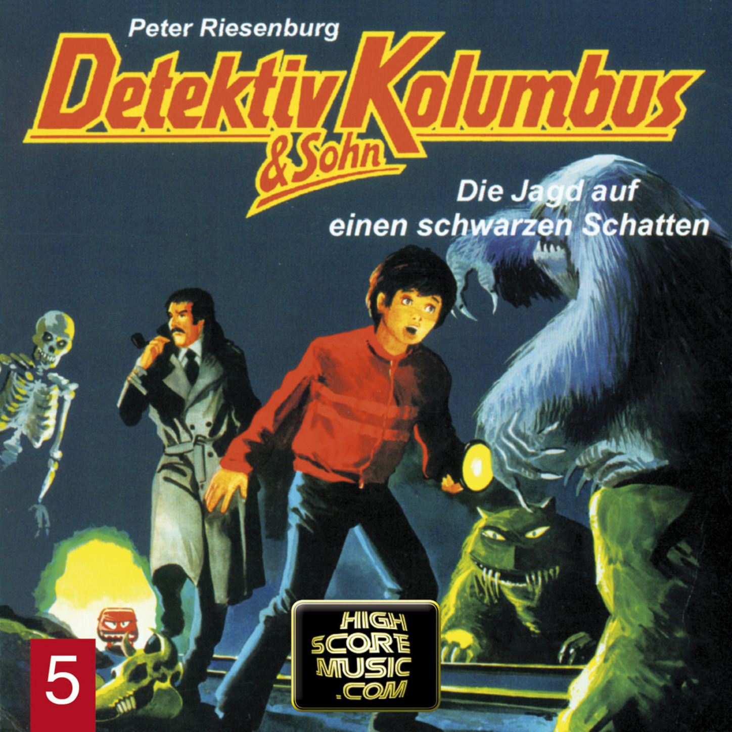Обложка книги «Detektiv Kolumbus & Sohn, Folge 5: Die Jagd auf einen schwarzen Schatten»