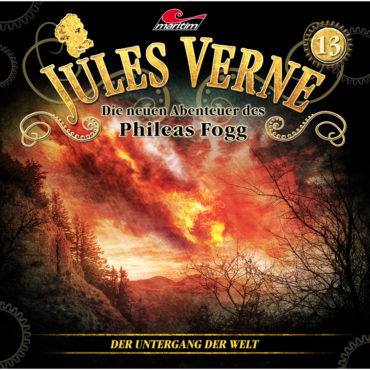 Обложка книги «Jules Verne, Die neuen Abenteuer des Phileas Fogg, Folge 13: Der Untergang der Welt»