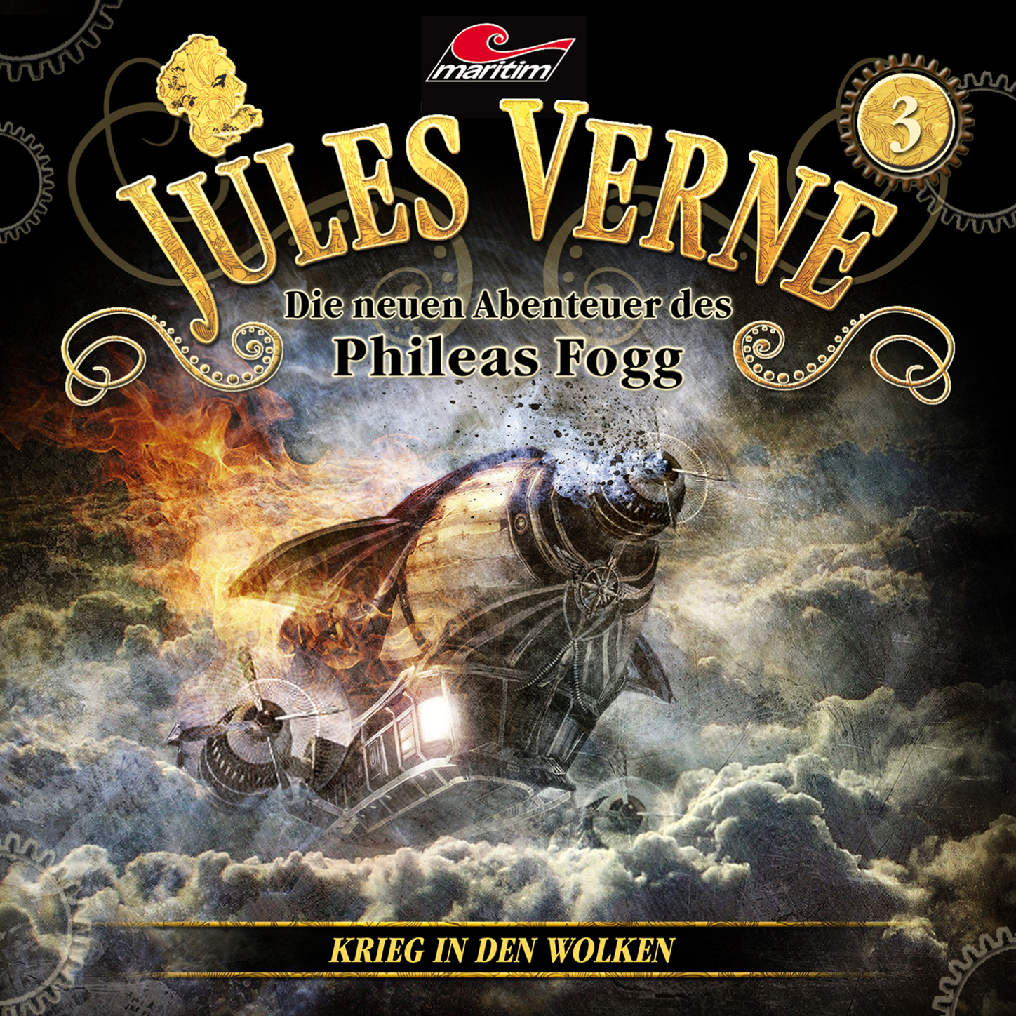 Обложка книги «Jules Verne, Die neuen Abenteuer des Phileas Fogg, Folge 3: Krieg in den Wolken»