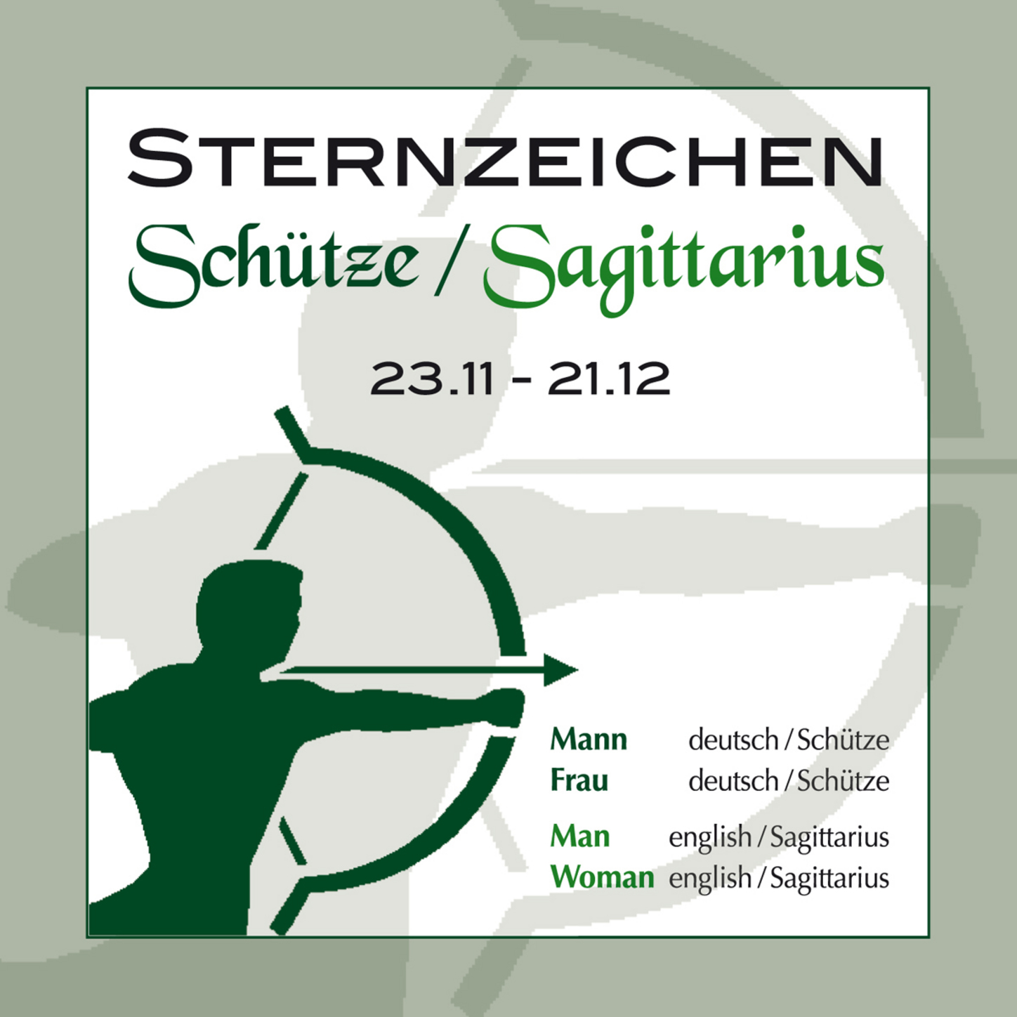 Обложка книги «Sternzeichen Schütze 23,11,-21,12,»
