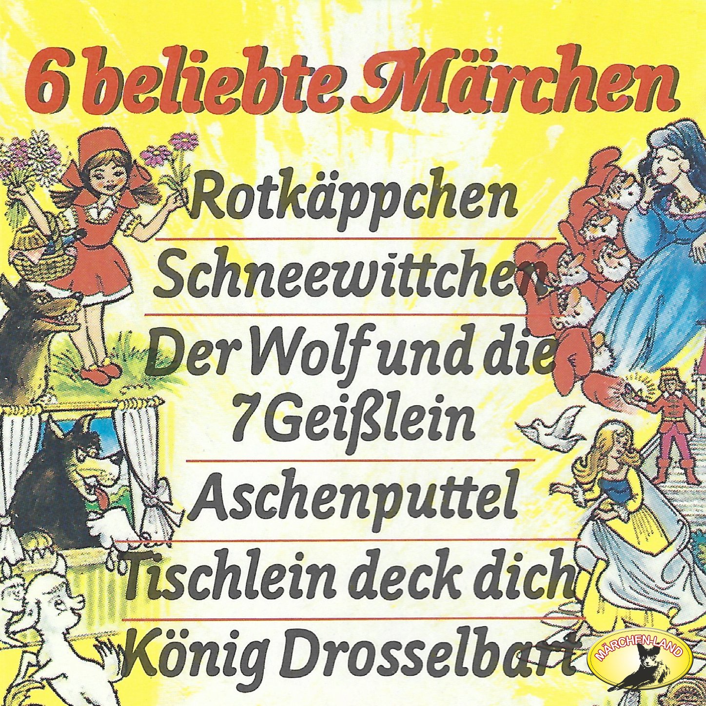Обложка книги «Gebrüder Grimm, 6 beliebte Märchen»