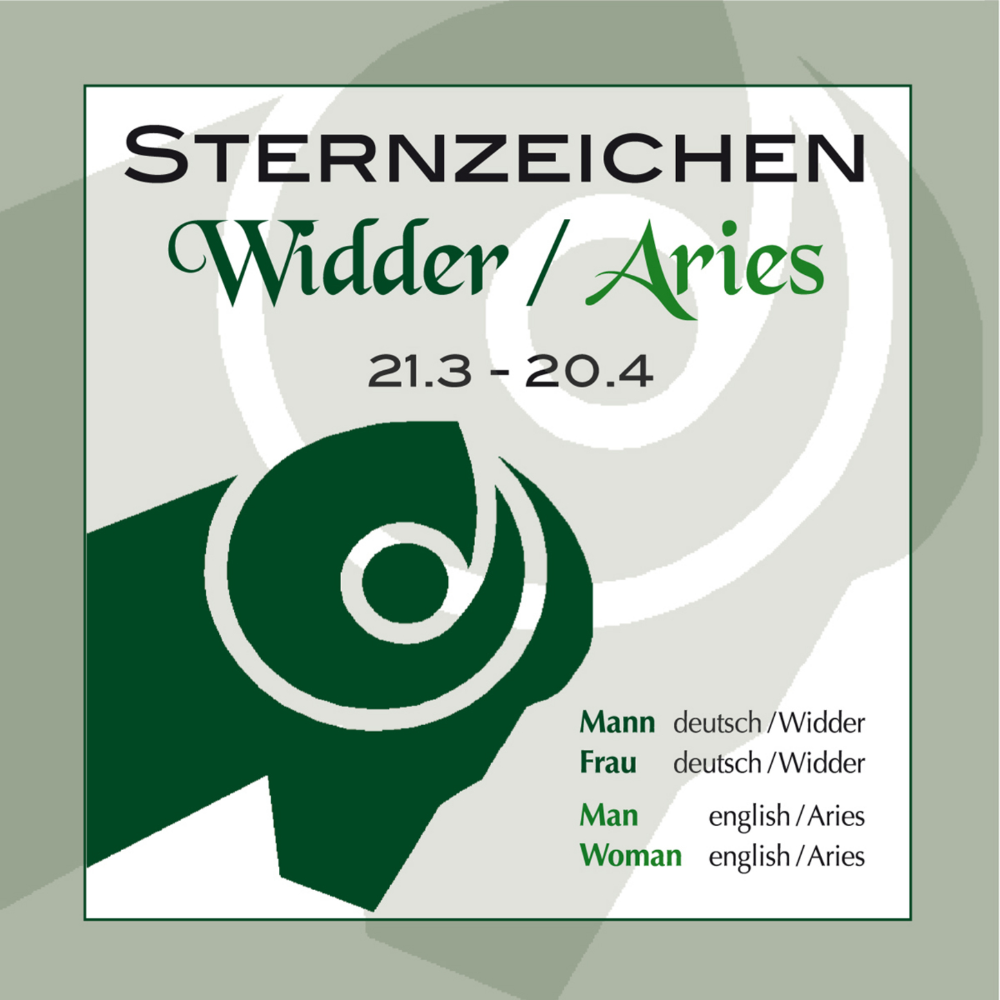 Обложка книги «Sternzeichen Widder 21.3.-20.4.»