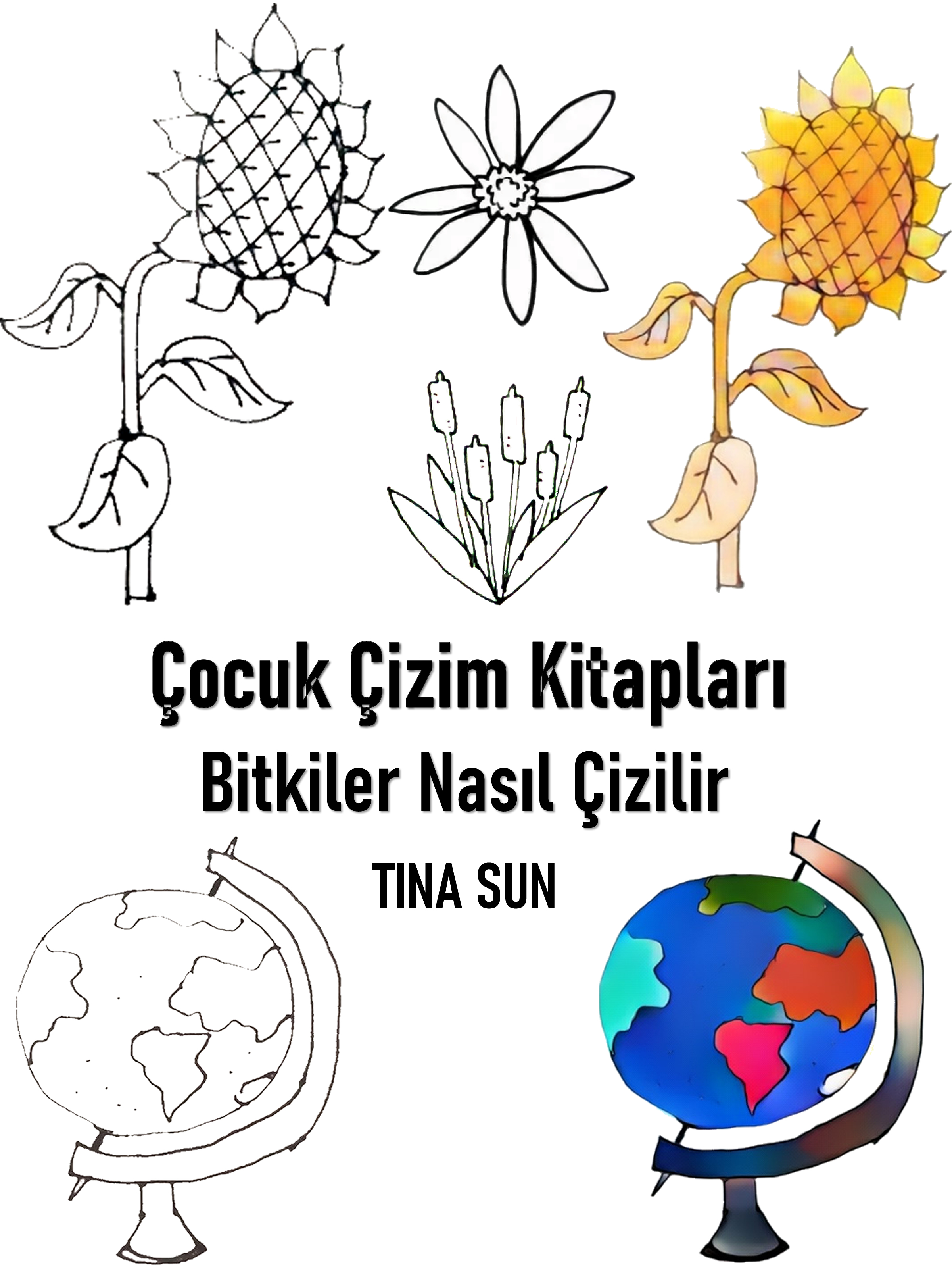 Обложка книги «Çocuk Çizim Kitapları: Bitkiler Nasıl Çizilir»