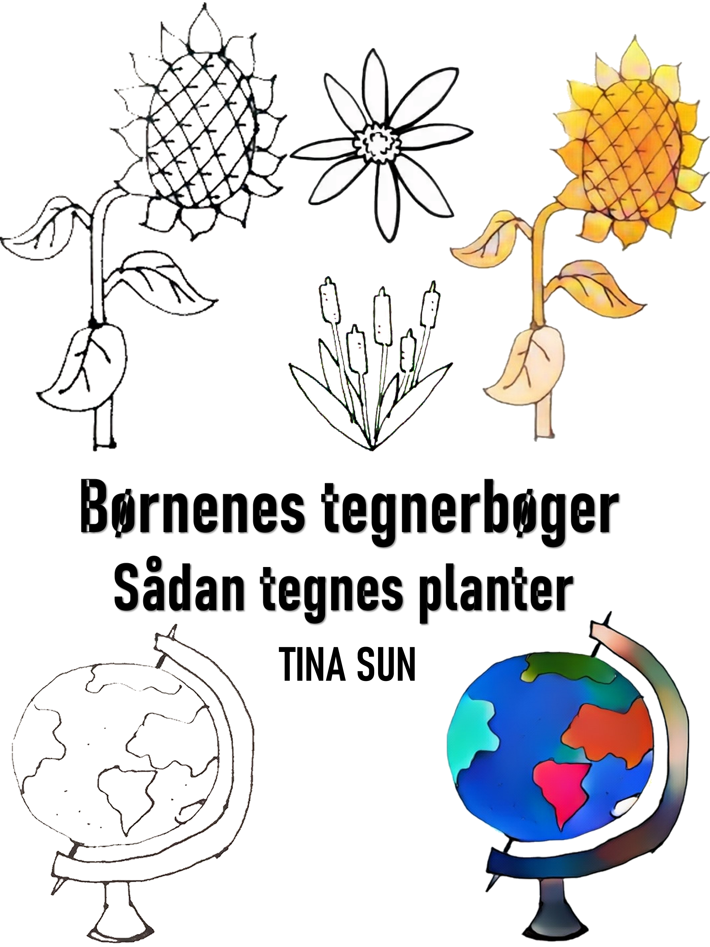 Обложка книги «Børnenes tegnerbøger: Sådan tegnes planter»