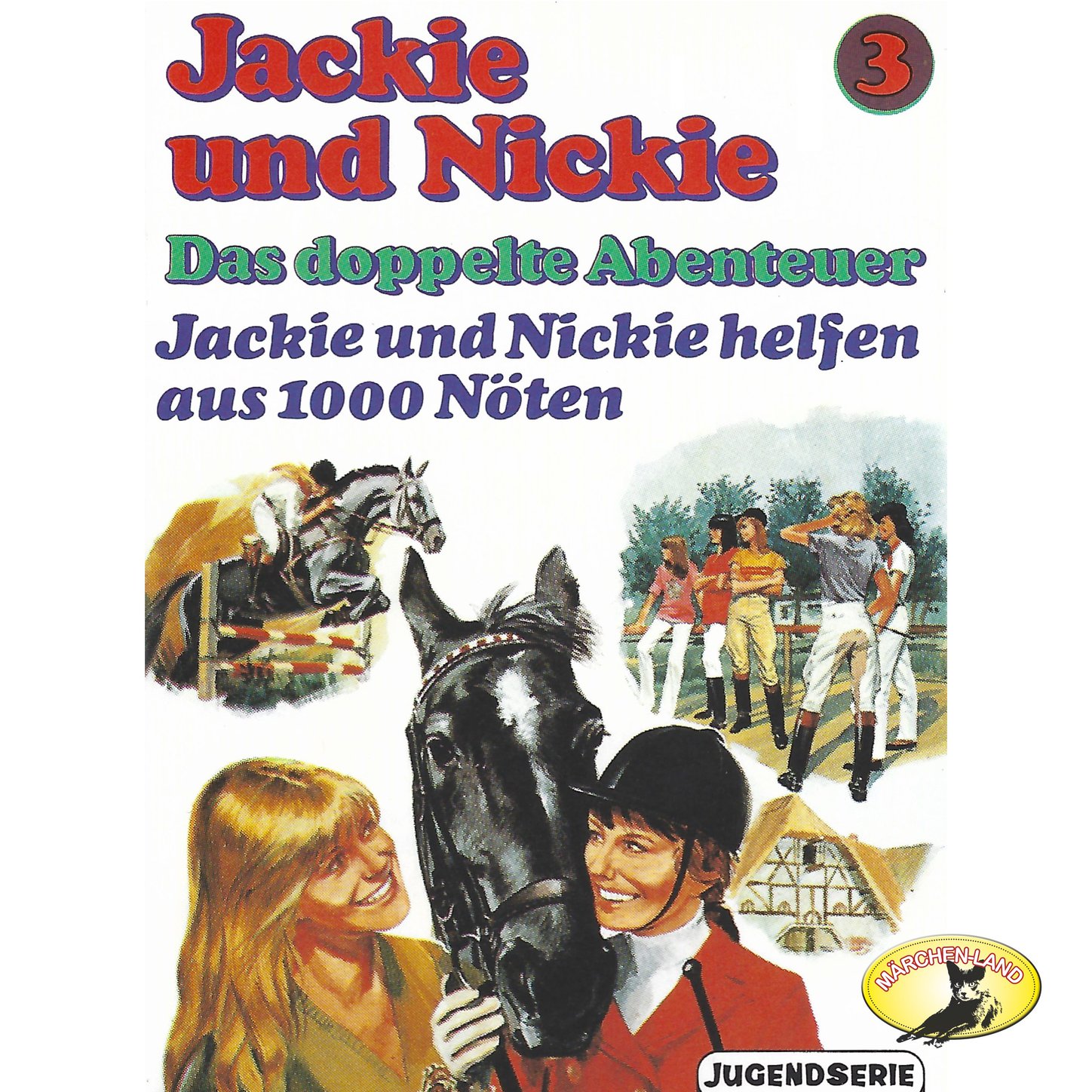 Обложка книги «Jackie und Nickie - Das doppelte Abenteuer, Original Version, Folge 3: Jackie und Nickie helfen aus 1000 Nöten»