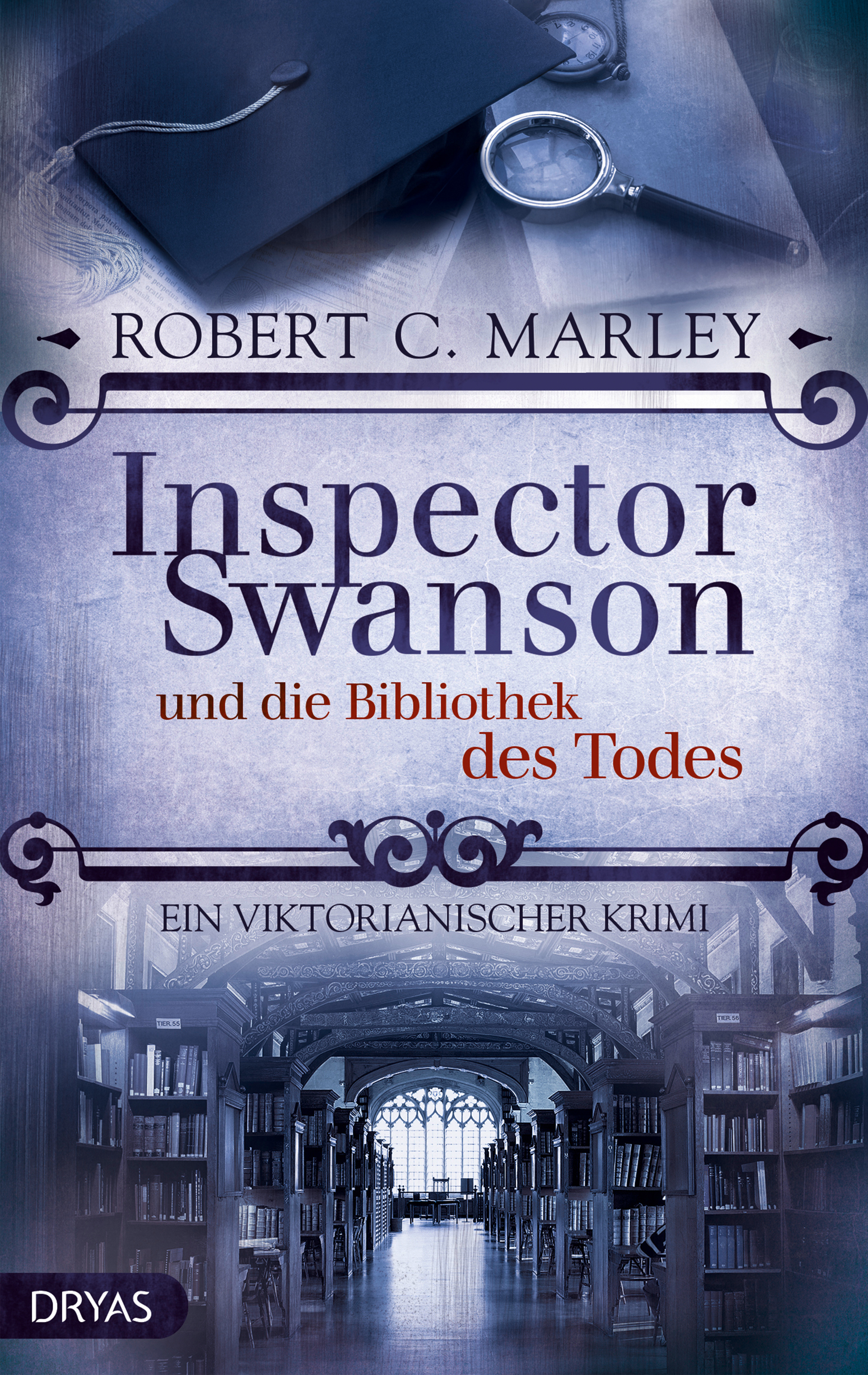 Обложка книги «Inspector Swanson und die Bibliothek des Todes»