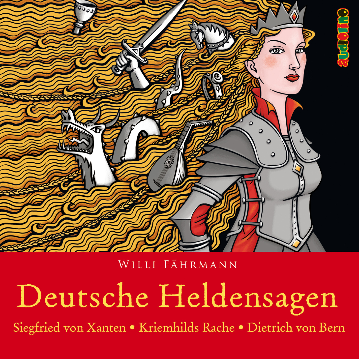 Обложка книги «Deutsche Heldensagen, Teil 1: Siegfried von Xanten | Kriemhilds Rache | Dietrich von Bern (Gekürzt)»