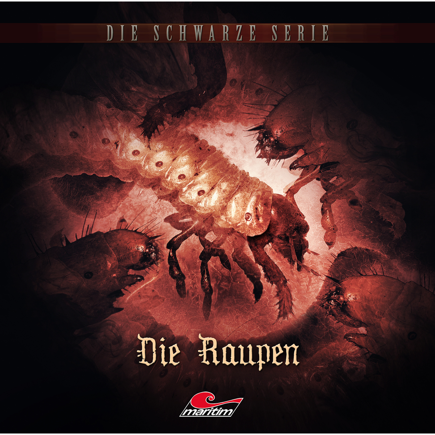 Обложка книги «Die schwarze Serie, Folge 12: Die Raupen»
